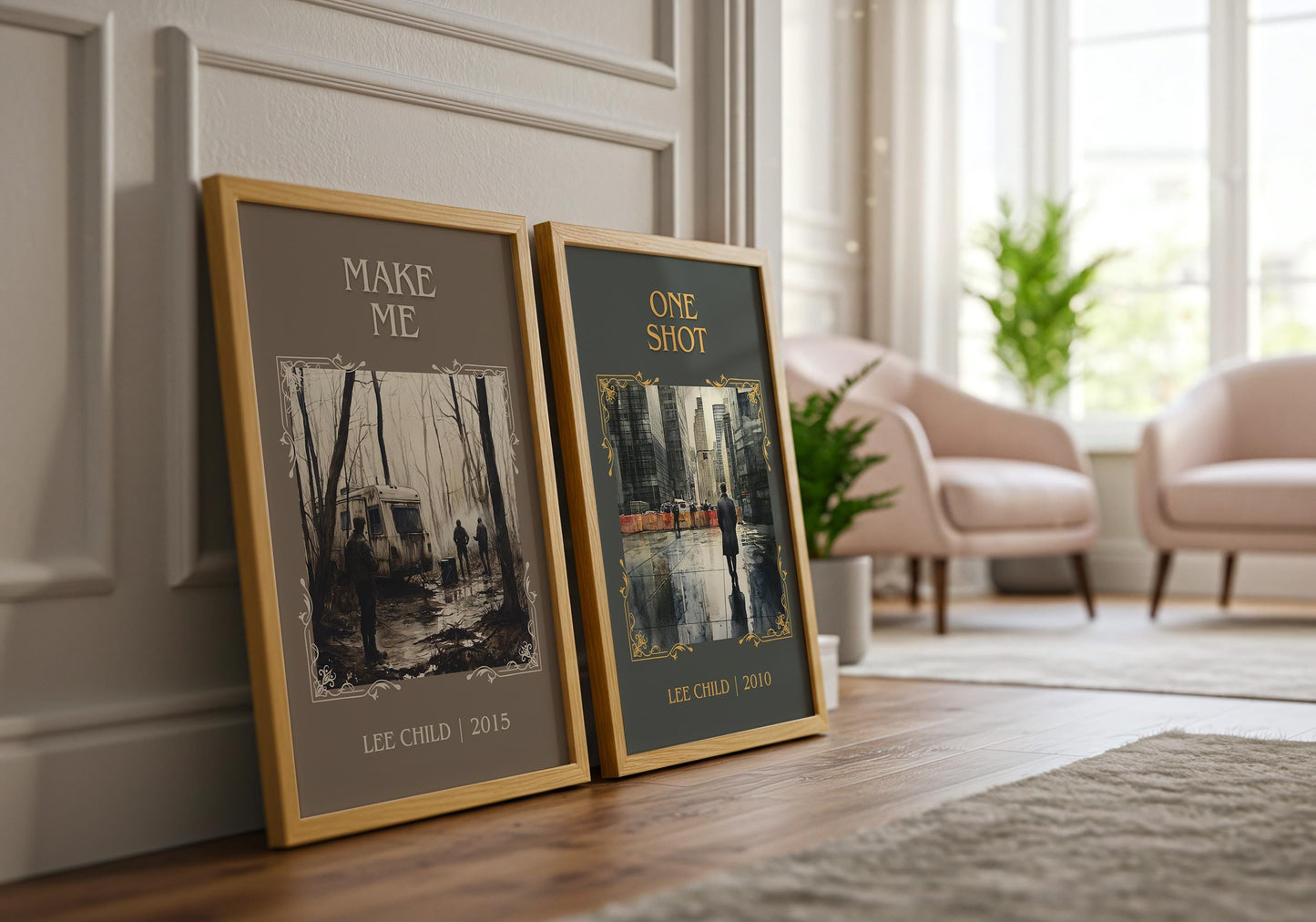 Make Me by Lee Child High Quality Poster Print. Free Delivery Wall Art. Author & Blurb Book/Novel Minimalist Art Gift Decor