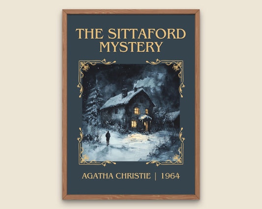 The Sittaford Mystery by Agatha Christie High Quality Poster Print. Free Delivery Wall Art-Author & Blurb Book/Novel Minimalist Art Gift