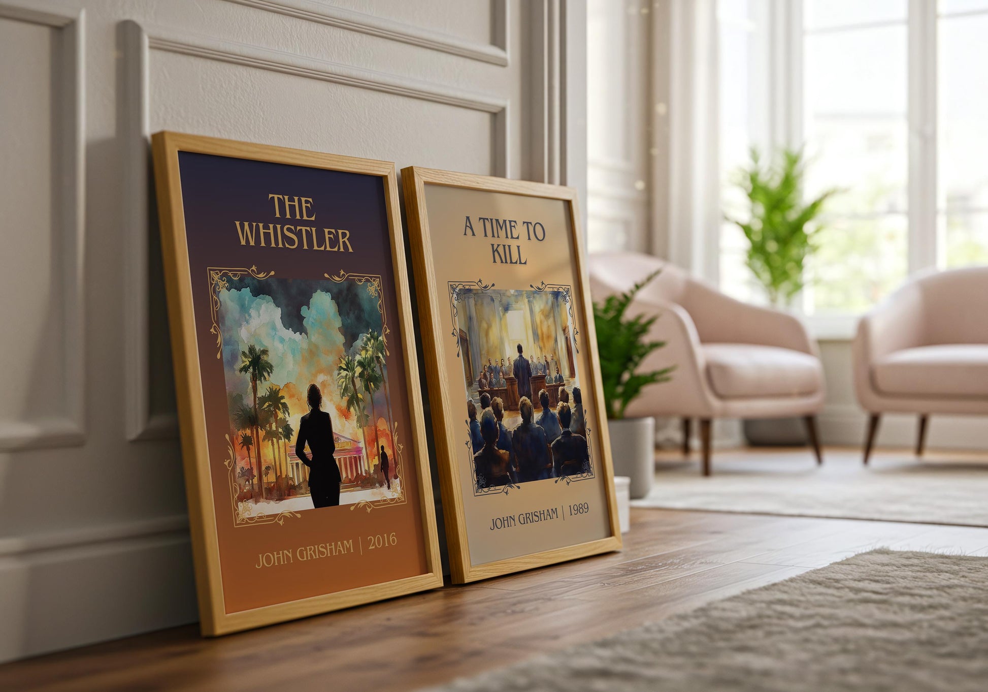 The Whistler by John Grisham High Quality Poster Print. Free Delivery Wall Art-Author & Blurb Book/Novel Minimalist Art Gift
