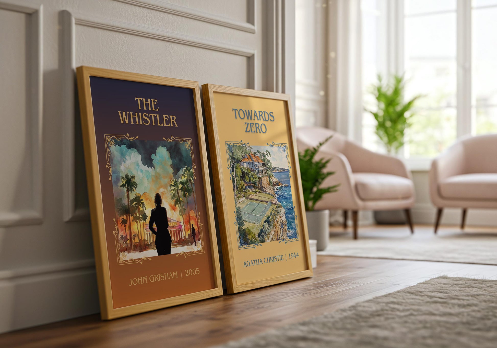 Towards Zero by Agatha Christie High Quality Poster Print. Free Delivery Wall Art-Author & Blurb Book/Novel Minimalist Art Gift