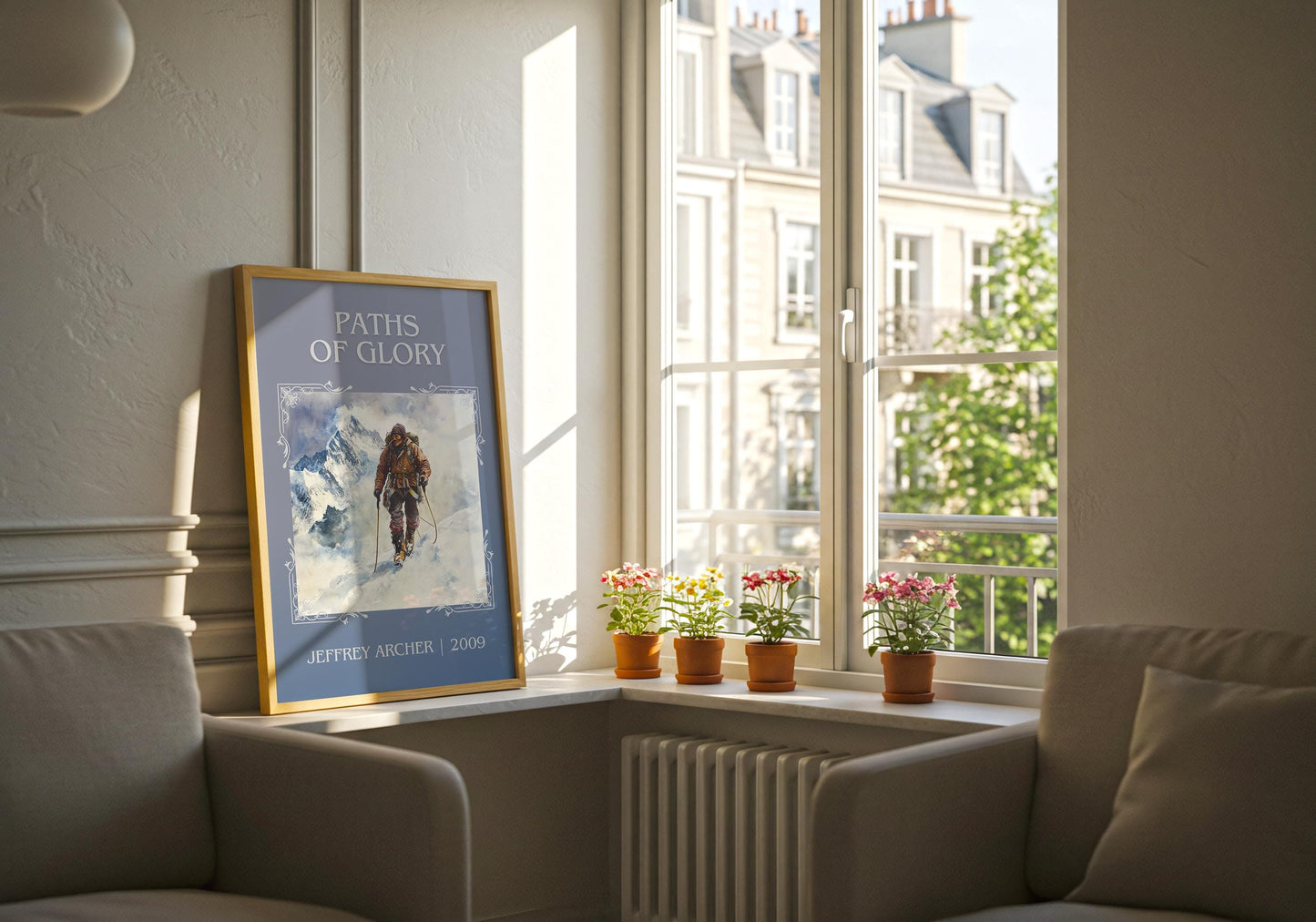 Paths Of Glory by Jeffrey Archer High Quality Poster Print. Free Delivery Wall Art. Author & Blurb Book/Novel Minimalist Gift Nook Library