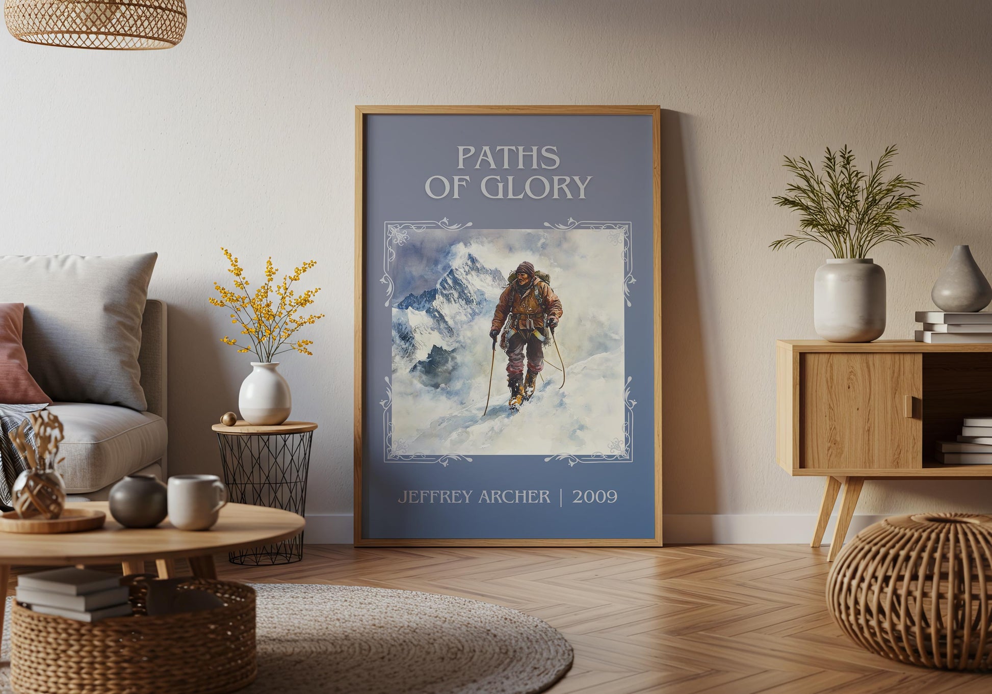Paths Of Glory by Jeffrey Archer High Quality Poster Print. Free Delivery Wall Art. Author & Blurb Book/Novel Minimalist Gift Nook Library