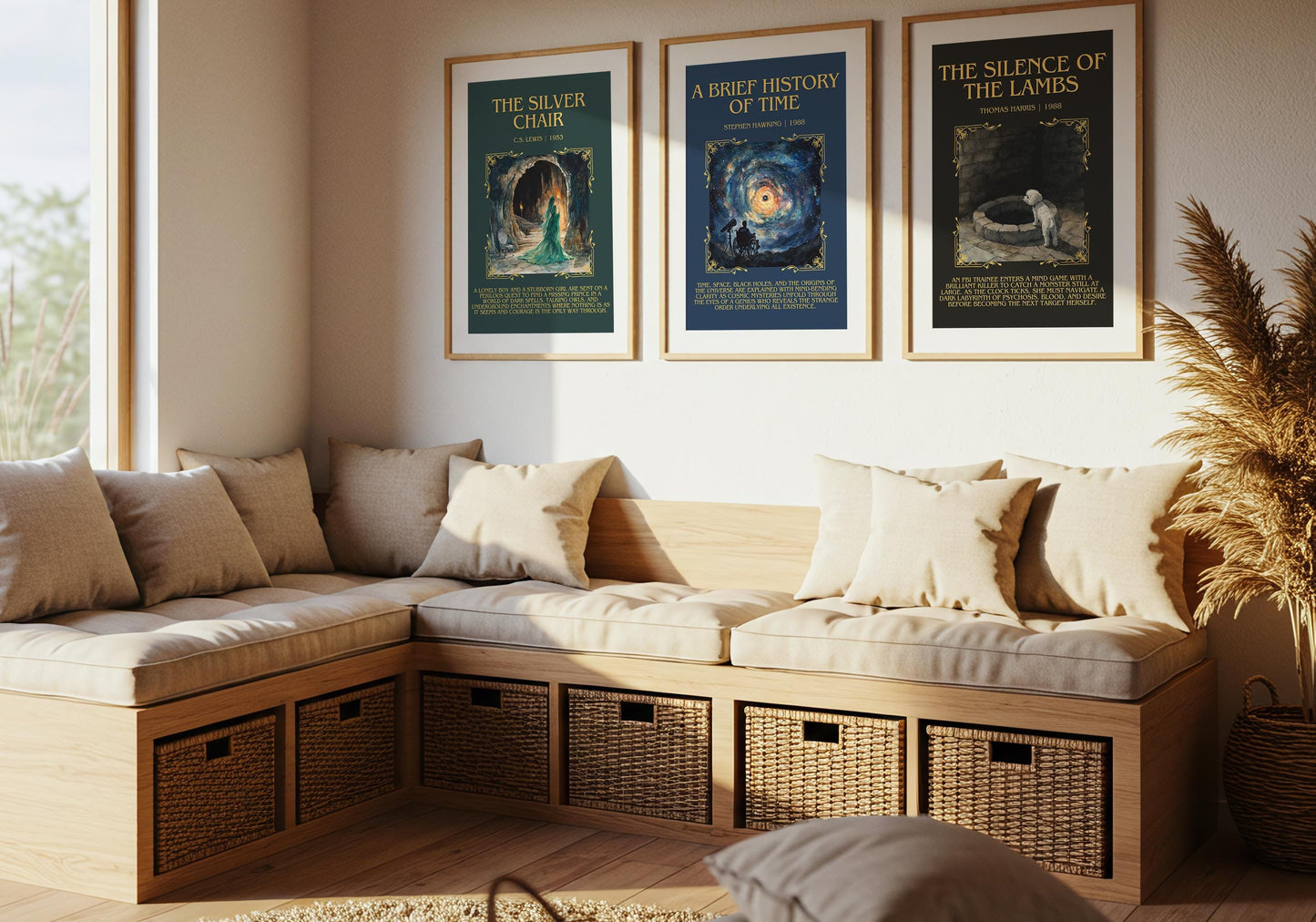 A Brief History of Time by Stephen Hawking Descriptive, High Quality Poster Print.Free Delivery Wall Art. Author&Blurb Book Artwork Novel