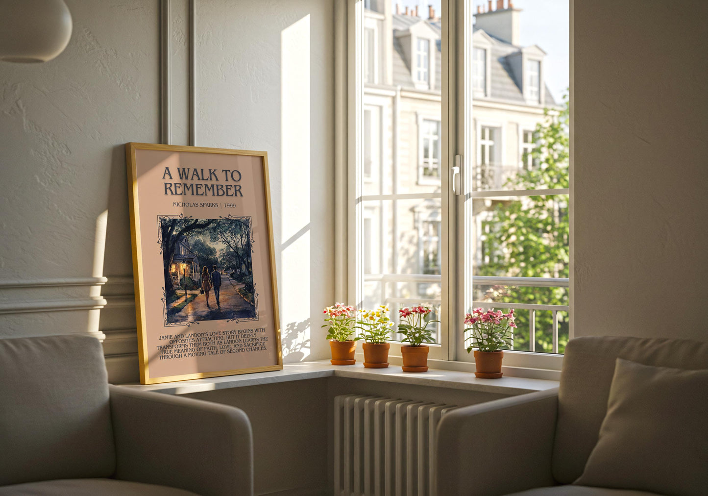 A Walk To Remember by Nicholas Sparks Descriptive, High Quality Poster Print.Free Delivery Wall Art.Author&Blurb Book Artwork. Book Gift