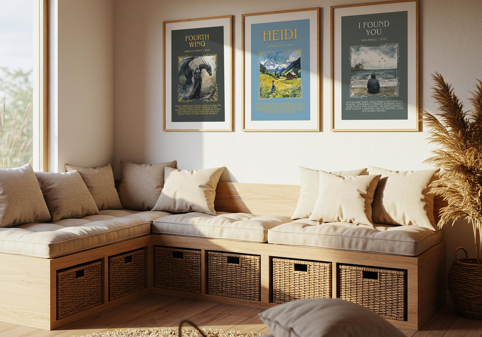 Fourth Wing by Rebecca Yarros Descriptive, High Quality Poster Print.Free Delivery Wall Art.Author&Blurb Book Artwork. Book Gift