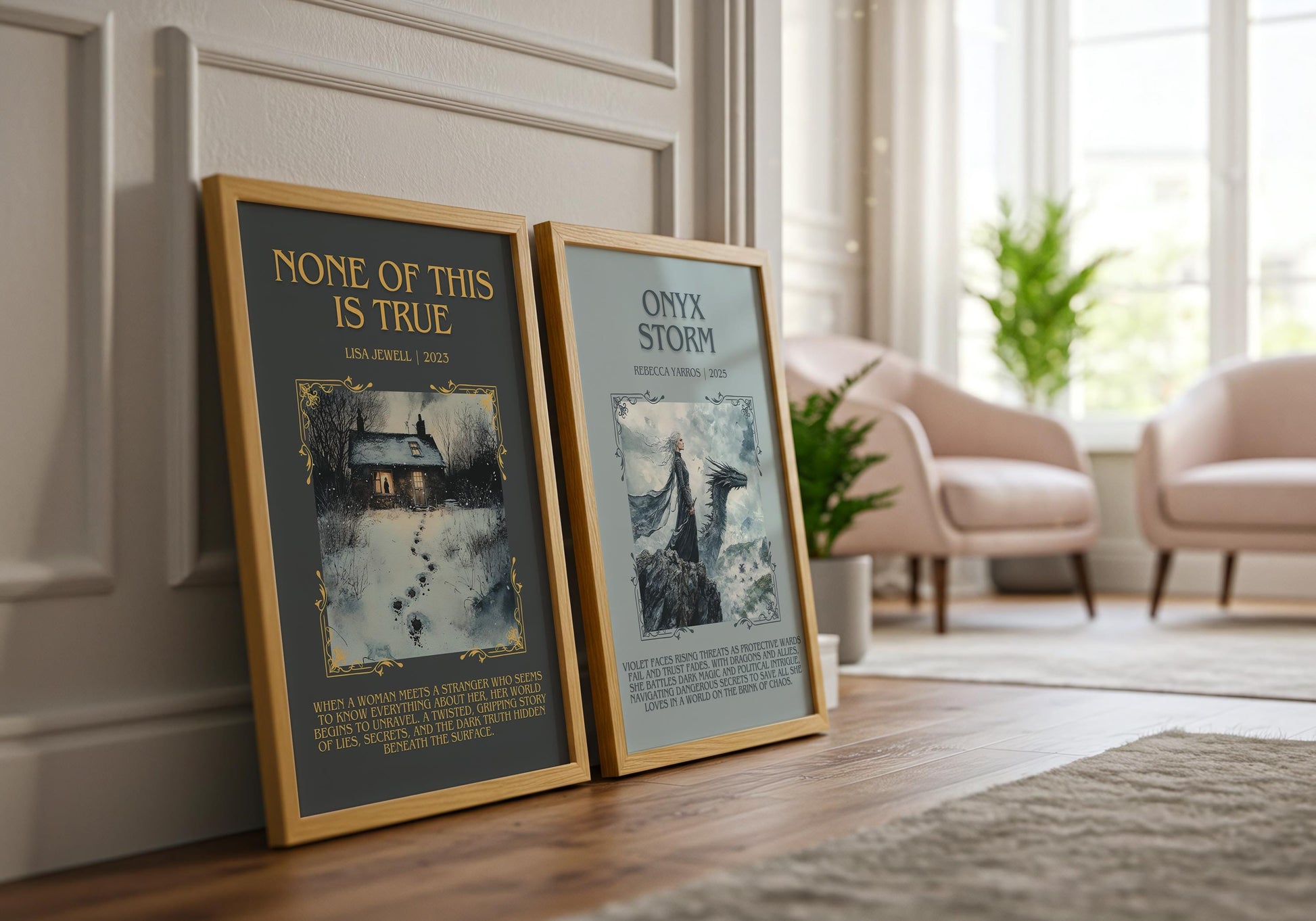 Onyx Storm by Rebecca Yarros Descriptive, High Quality Poster Print.Free Delivery Wall Art.Author&Blurb Book Artwork. Book Summary Gift