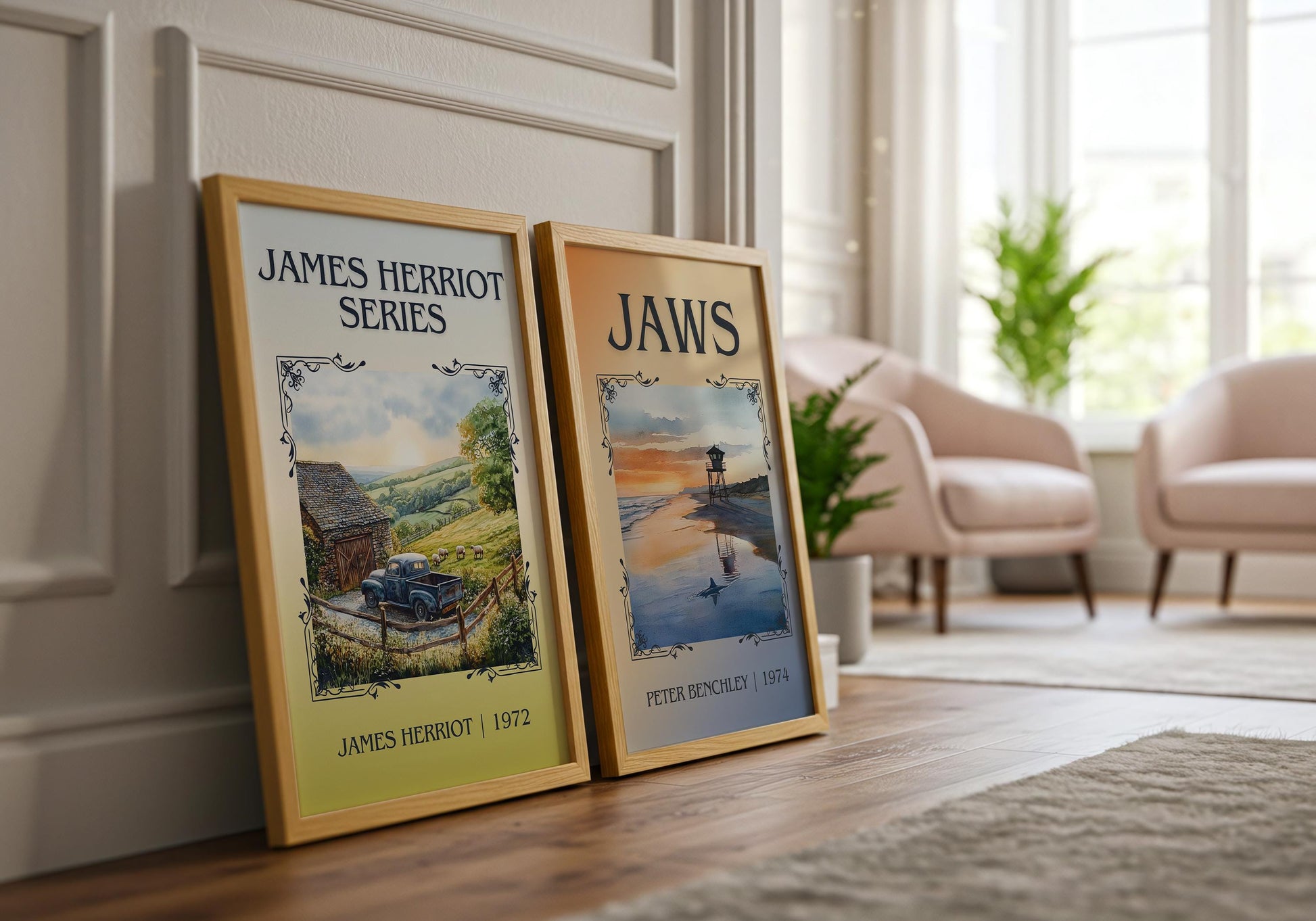 James Herriot Series by James Herriot High Quality Poster Print. Fast Delivery Wall Art. Author, Title Book/Novel Artwork Minimalist Gift