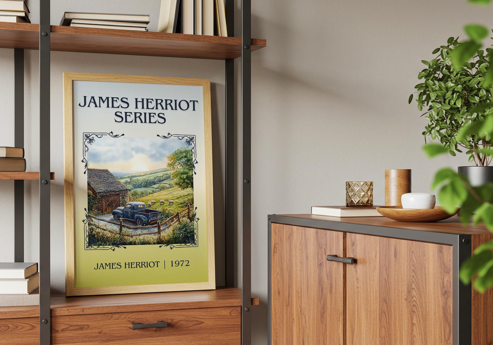 James Herriot Series by James Herriot High Quality Poster Print. Fast Delivery Wall Art. Author, Title Book/Novel Artwork Minimalist Gift