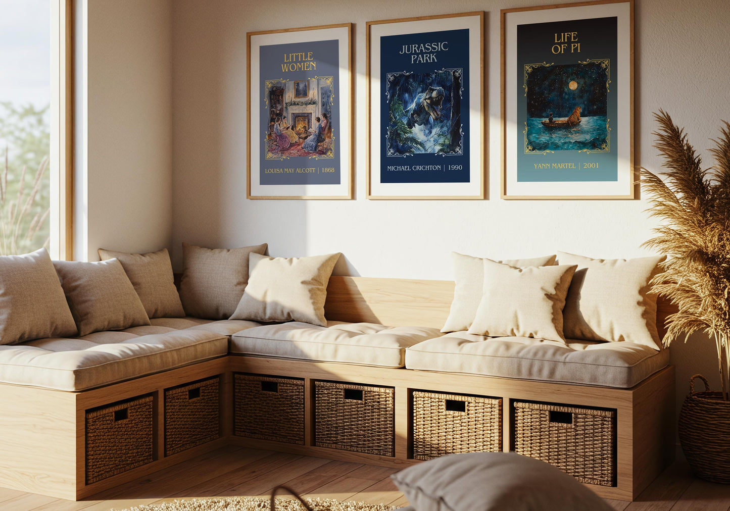 Life Of Pi by Yann Martel High Quality Poster Print. Fast Delivery Wall Art. Author, Title Book/Novel Artwork Minimalist Gift Decor Art