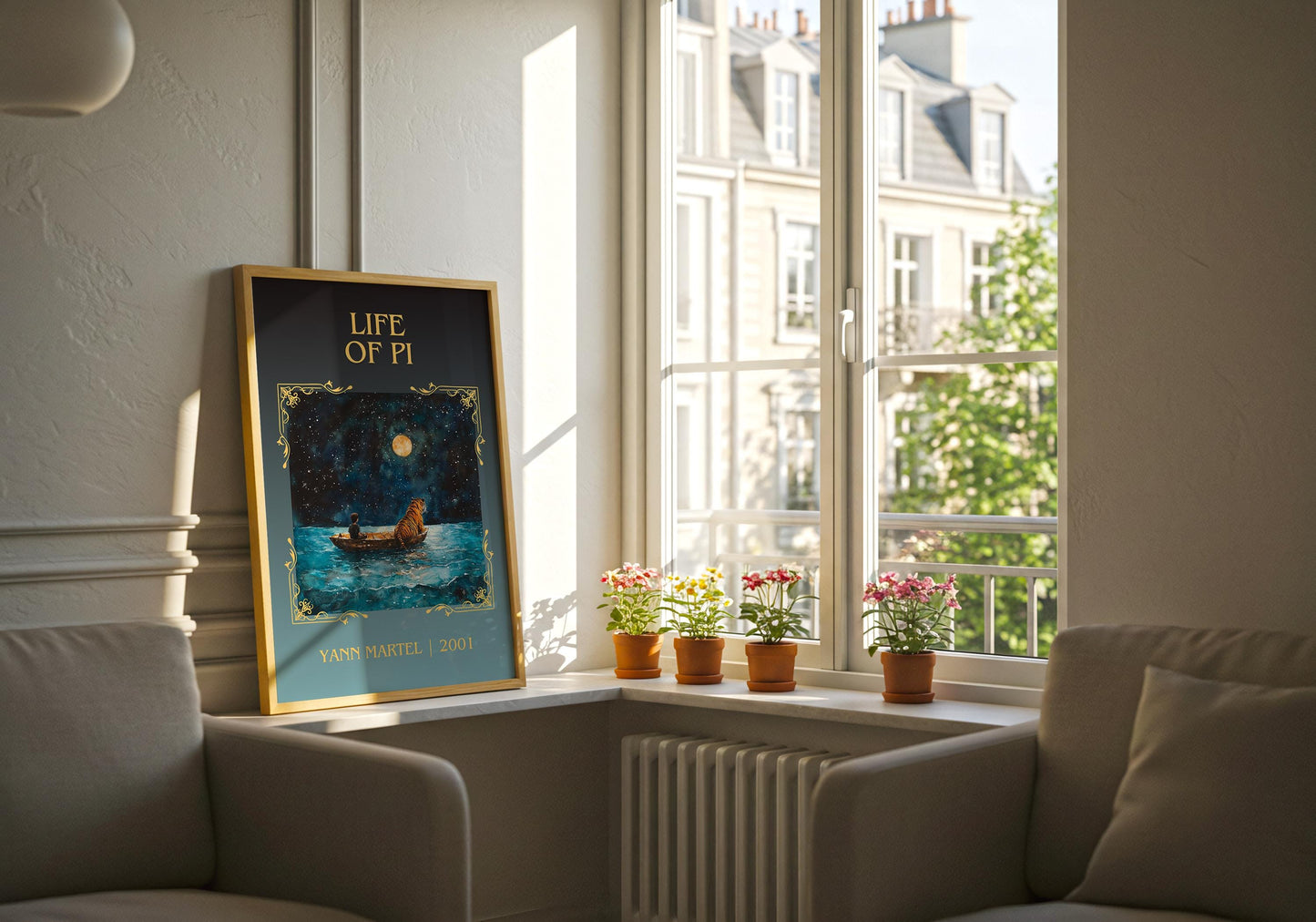 Life Of Pi by Yann Martel High Quality Poster Print. Fast Delivery Wall Art. Author, Title Book/Novel Artwork Minimalist Gift Decor Art