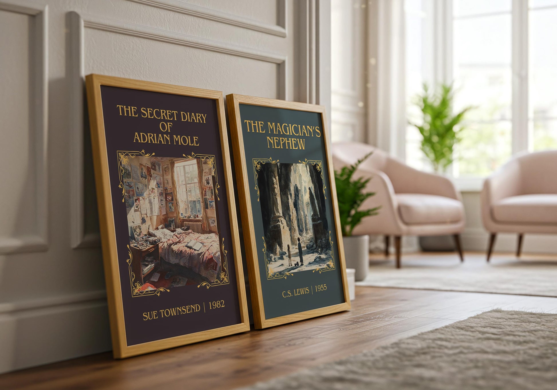 The Magician's Nephew by C.S. Lewis High Quality Poster Print.Fast Delivery Wall Art. Author, Title Book/Novel Artwork Minimalist Gift Art