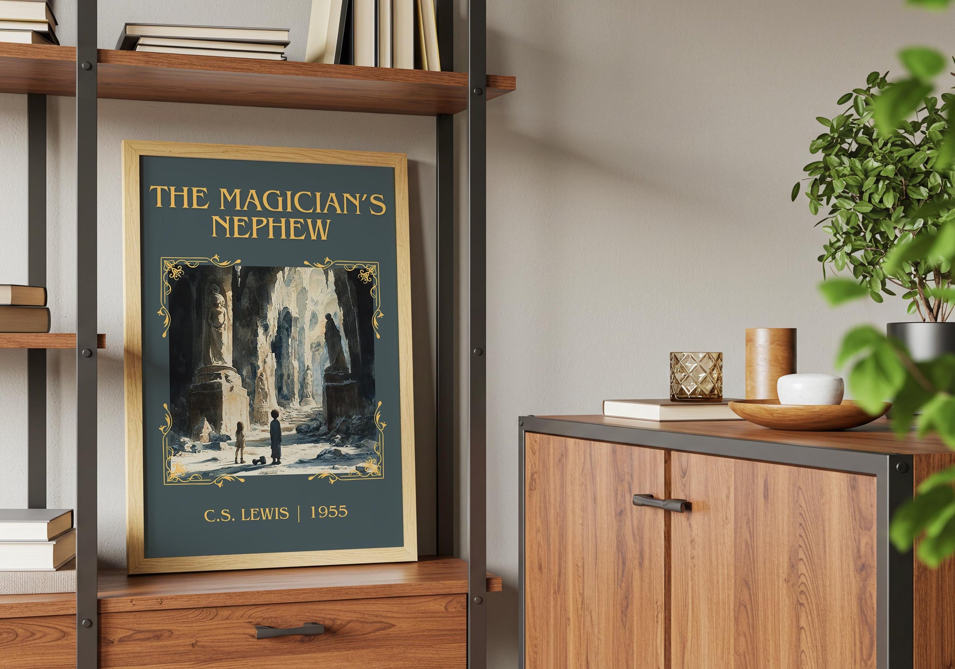The Magician's Nephew by C.S. Lewis High Quality Poster Print.Fast Delivery Wall Art. Author, Title Book/Novel Artwork Minimalist Gift Art