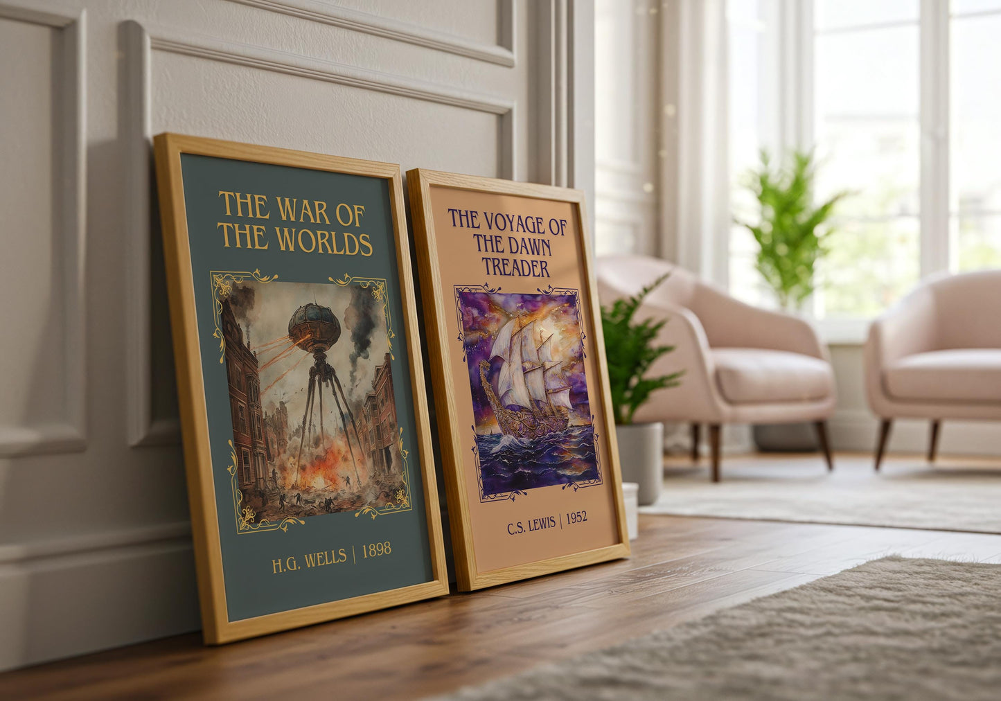 The Voyage Of The Dawn Treader by C.S. Lewis High Quality Poster Print.Fast Delivery Wall Art. Author, Title Book/Novel Artwork Minimalist