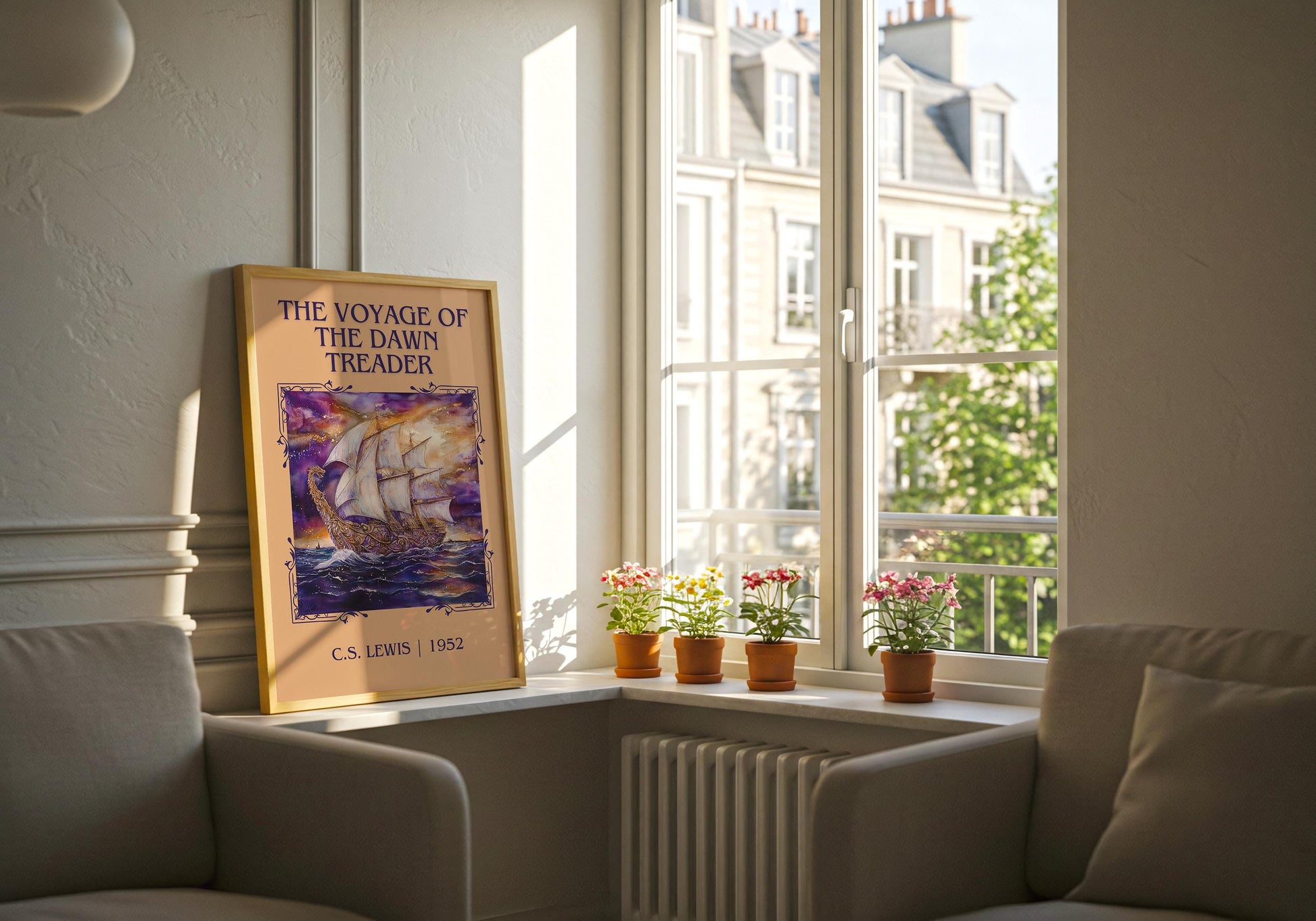 The Voyage Of The Dawn Treader by C.S. Lewis High Quality Poster Print.Fast Delivery Wall Art. Author, Title Book/Novel Artwork Minimalist