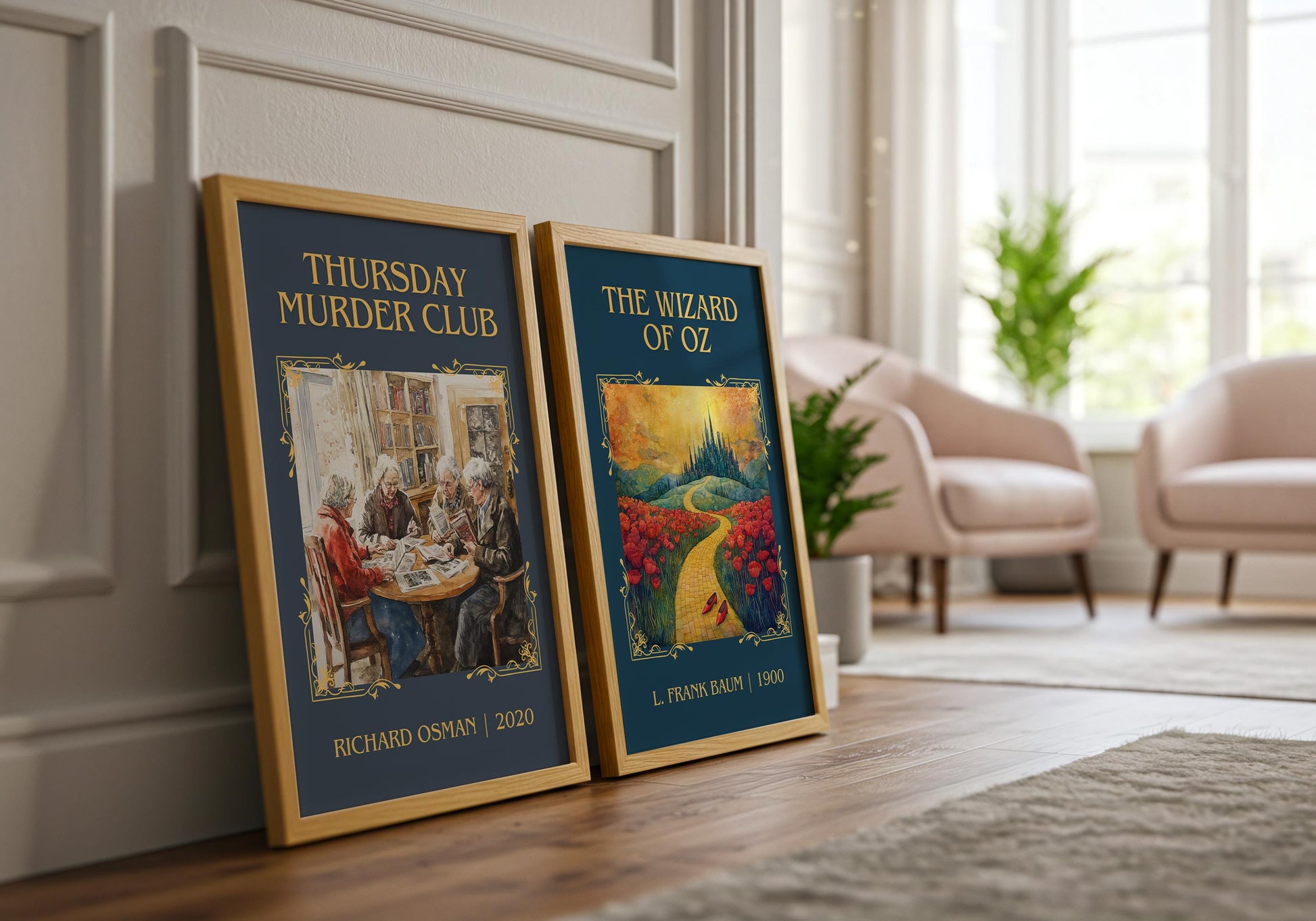 Thursday Murder Club by Richard Osman High Quality Poster Print.Fast Delivery Wall Art. Author/Title Book Artwork Minimalist Home Decor Gift