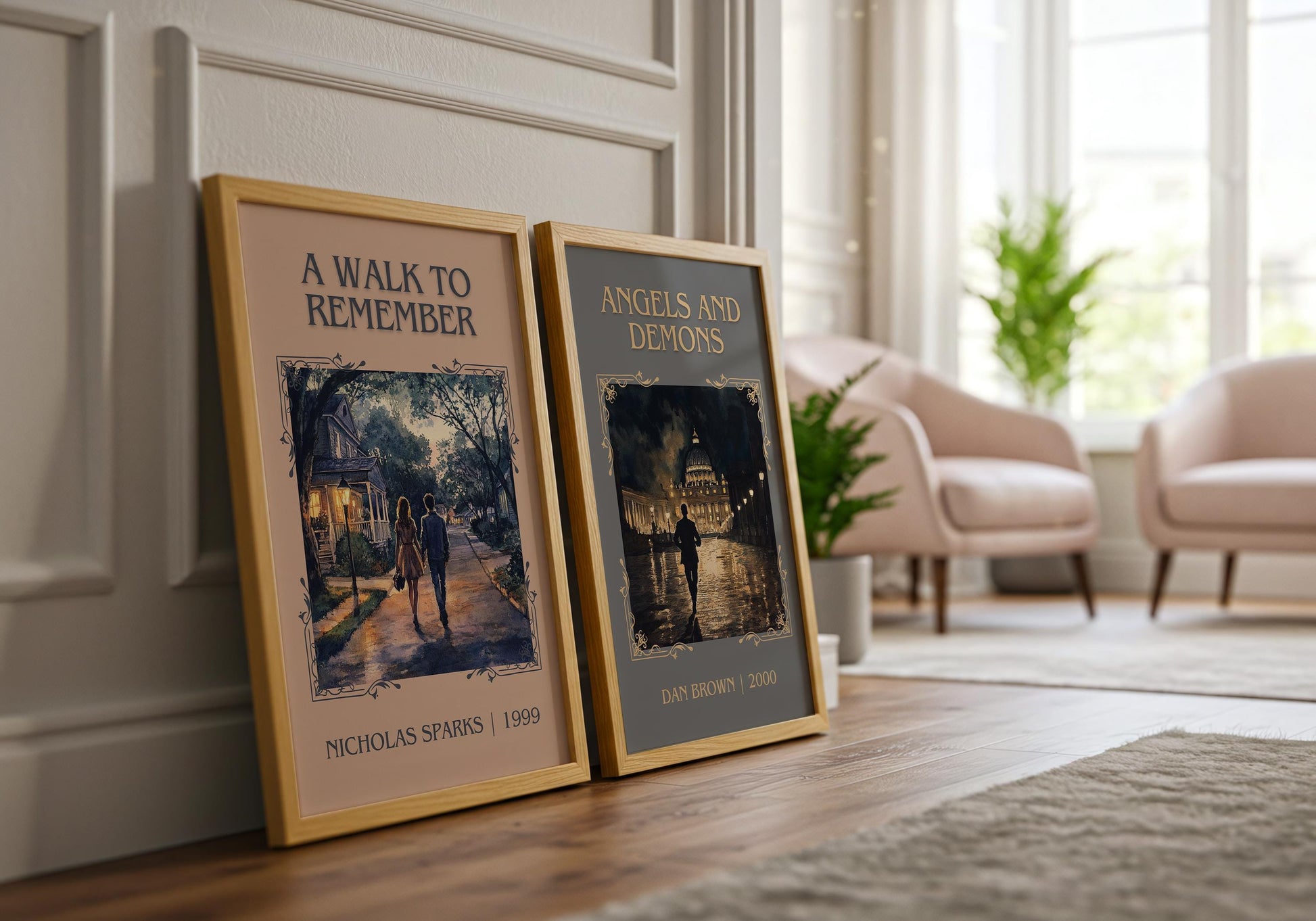 A Walk To Remember by Nicholas Sparks High Quality Poster Print. Free Delivery Wall Art-Author & Blurb Book/Novel Minimalist Art Gift