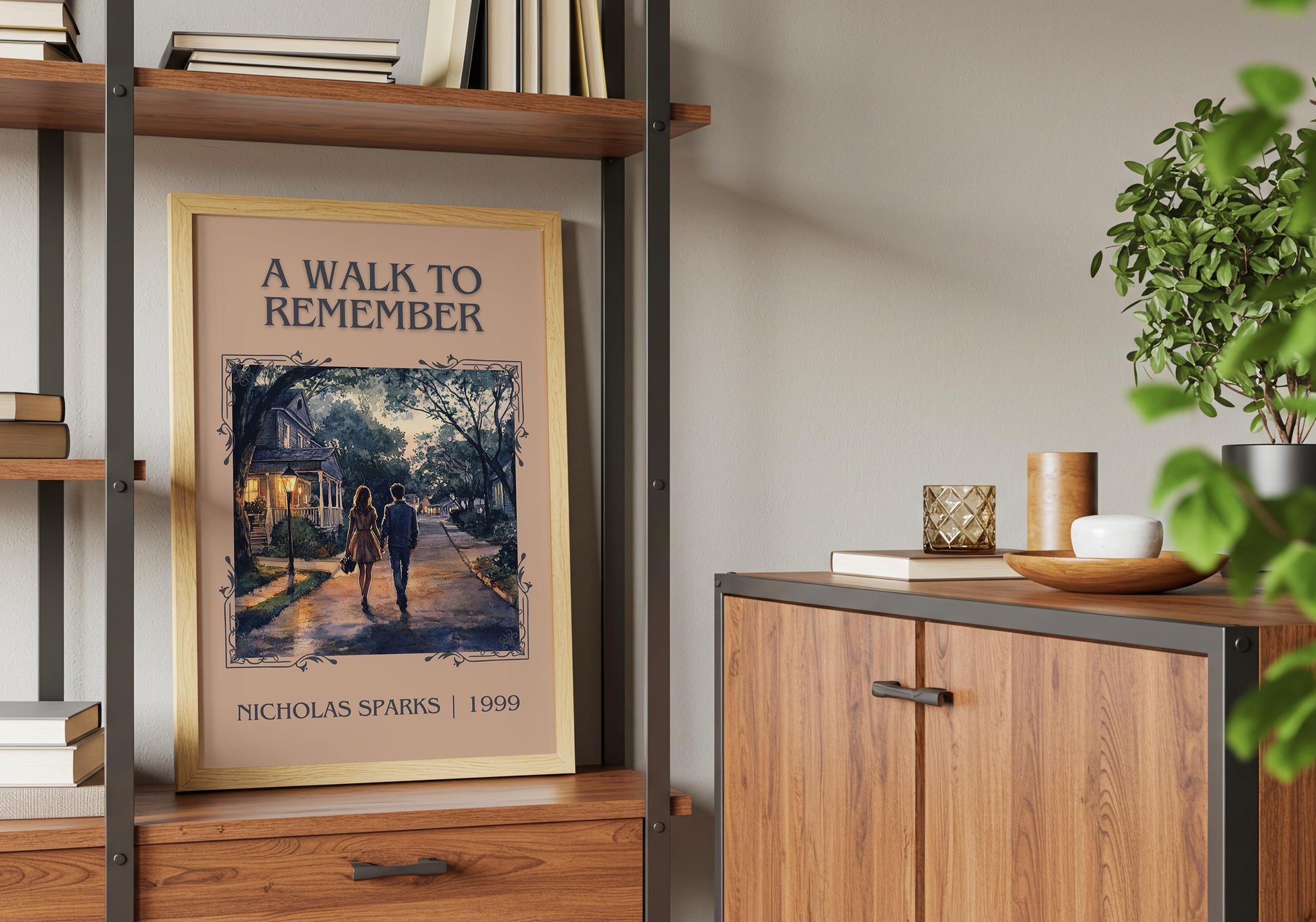 A Walk To Remember by Nicholas Sparks High Quality Poster Print. Free Delivery Wall Art-Author & Blurb Book/Novel Minimalist Art Gift
