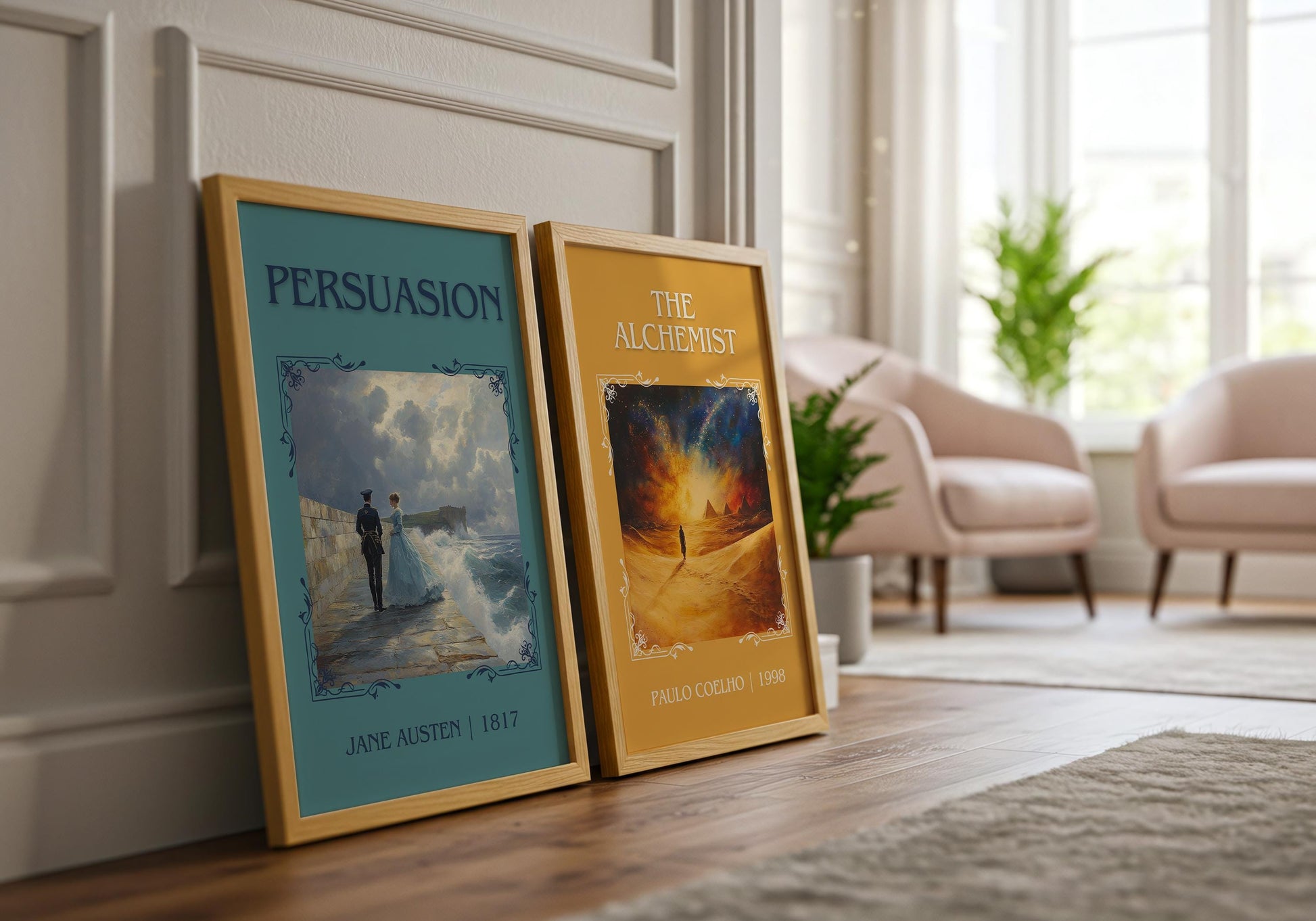 Persuasion by Jane Austen High Quality Poster Print. Free Delivery Wall Art-Author & Blurb Book/Novel Minimalist Novel Art Novel Gift