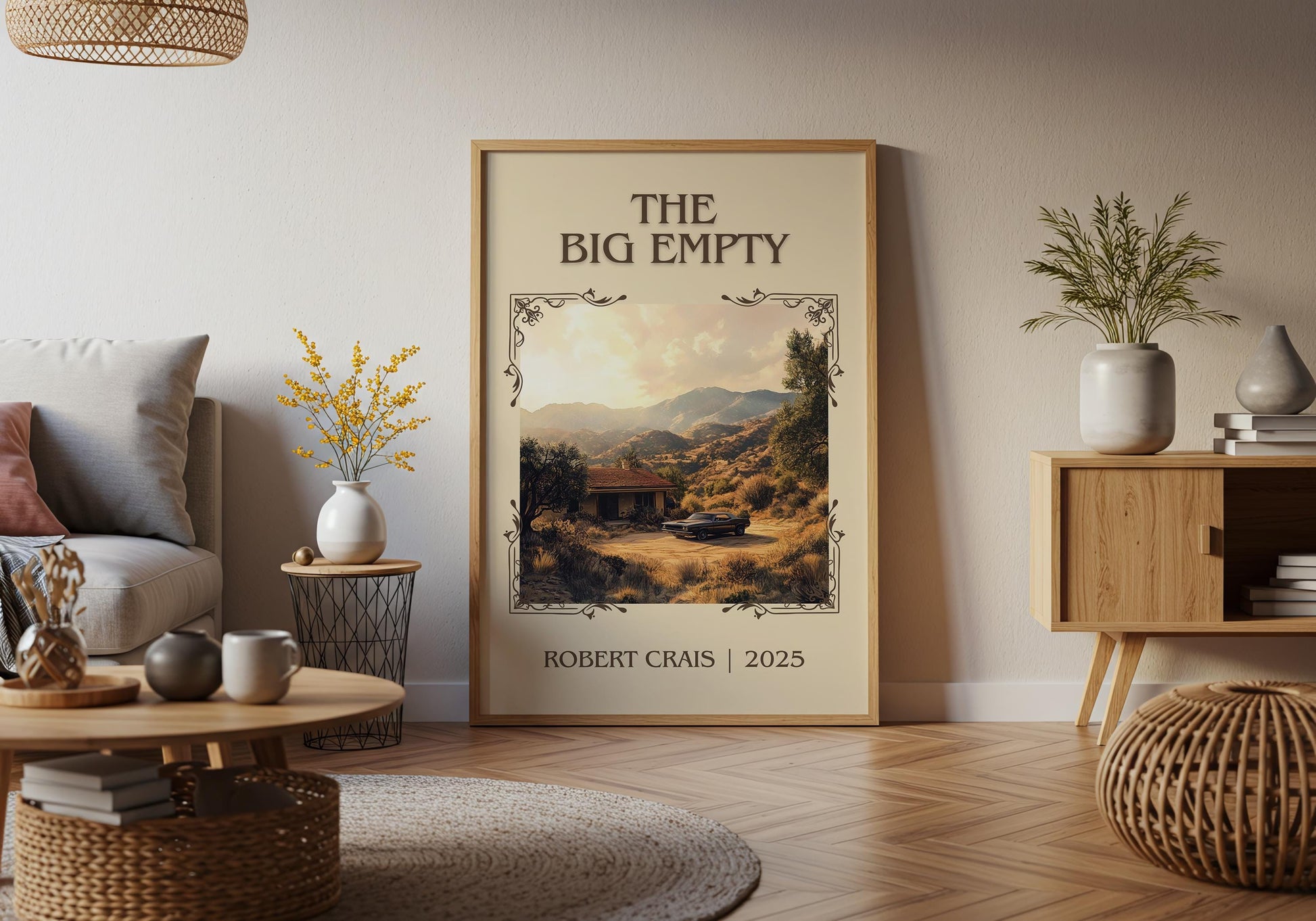 The Big Empty by Robert Crais High Quality Poster Print. Fast, Free Delivery Wall Art. Author, Title Book/Novel Artwork. Minimalist