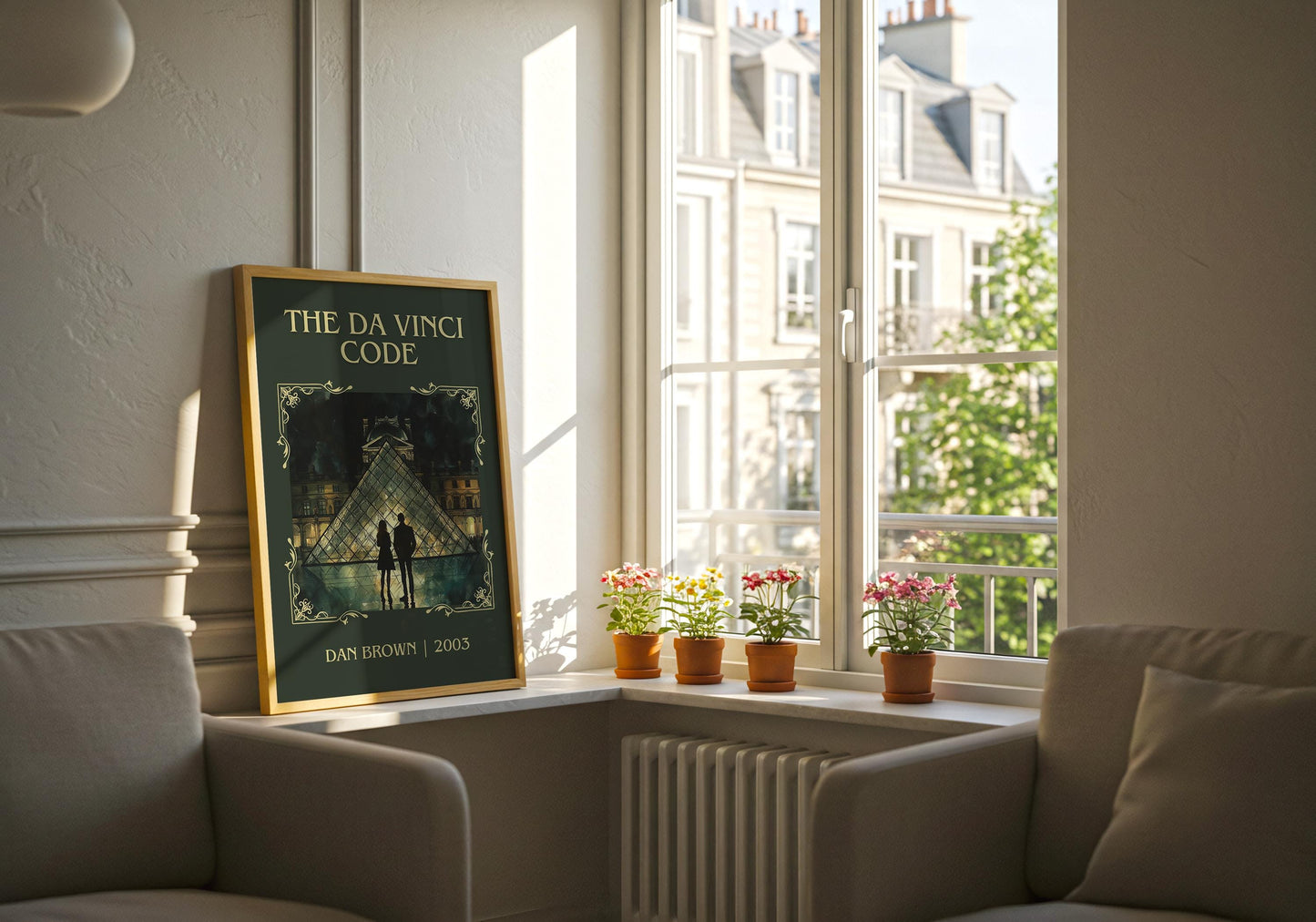 The Da Vinci Code by Dan Brown High Quality Poster Print. Fast, Free Delivery Wall Art. Author, Title Book/Novel Artwork. Minimalist