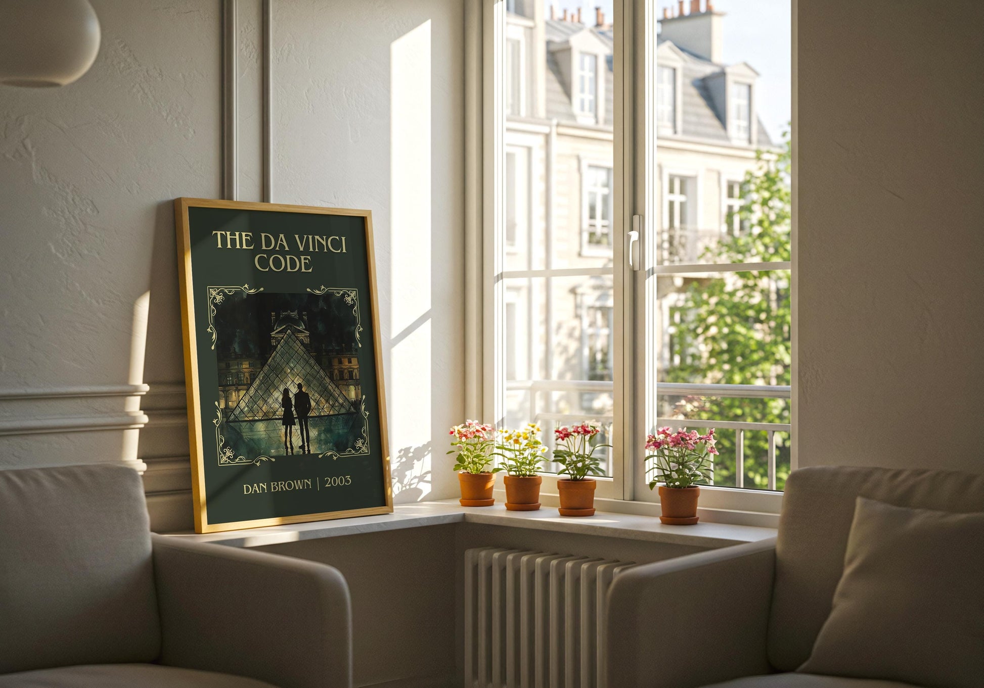 The Da Vinci Code by Dan Brown High Quality Poster Print. Fast, Free Delivery Wall Art. Author, Title Book/Novel Artwork. Minimalist