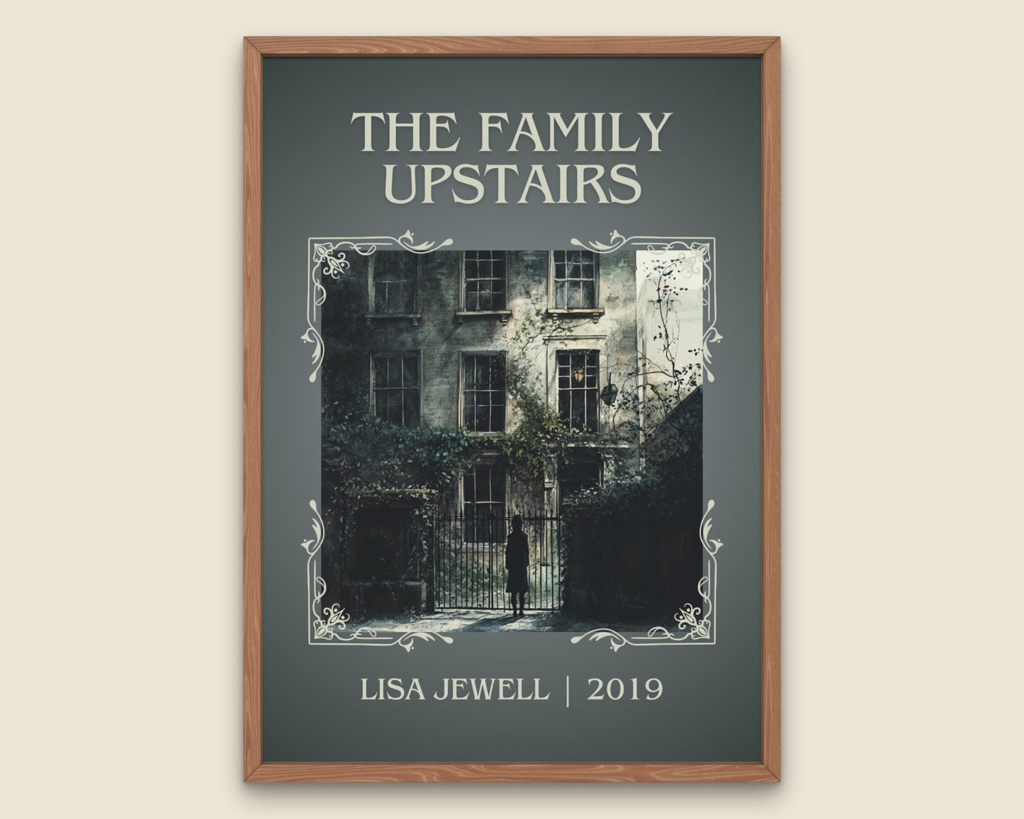 The Family Upstairs by Lisa Jewell High Quality Poster Print. Fast, Free Delivery Wall Art. Author, Title Book/Novel Artwork. Minimalist