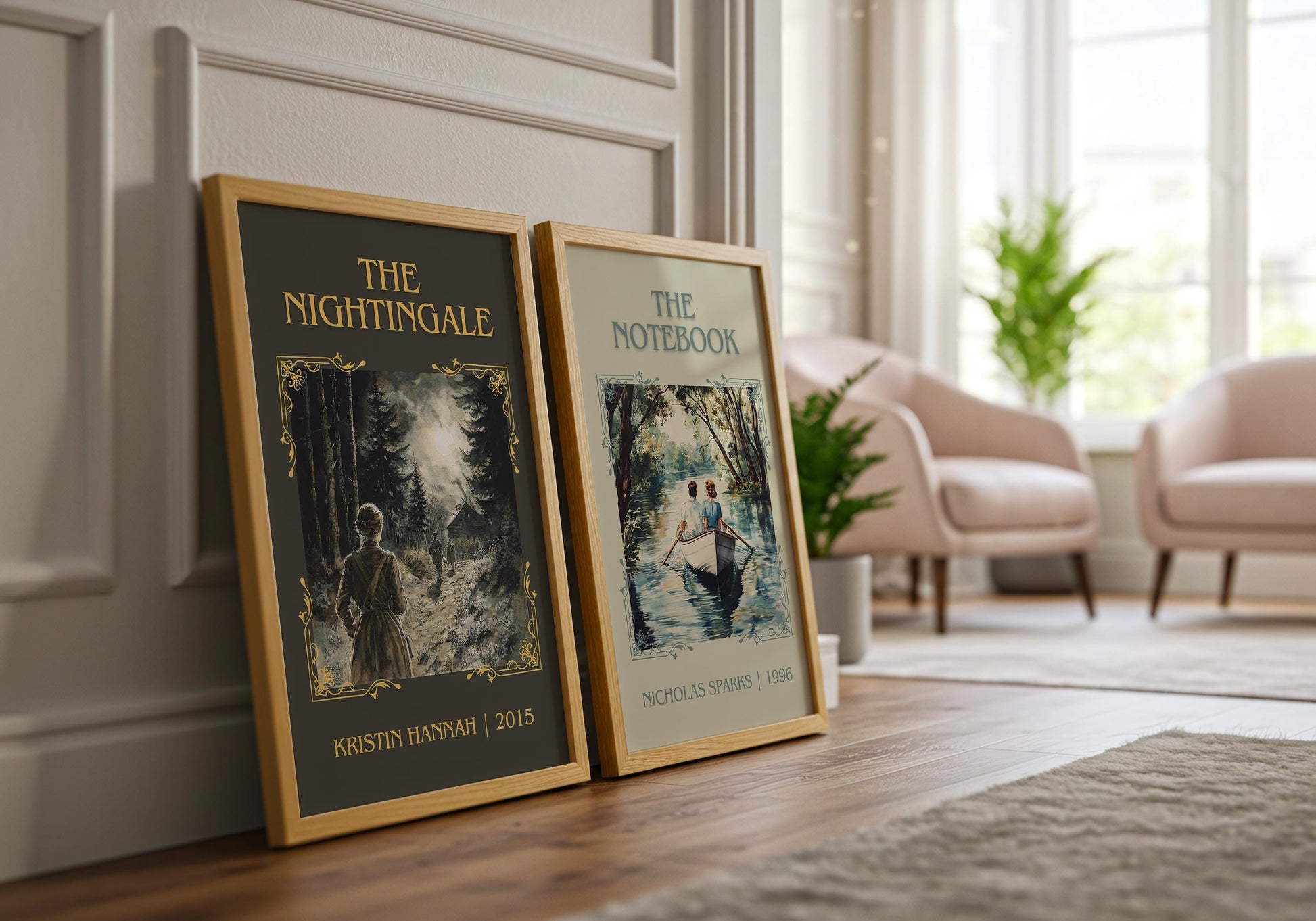 The Nightingale by Kristin Hannah High Quality Poster Print. Fast, Free Delivery Wall Art. Author, Title Book/Novel Artwork. Minimalist