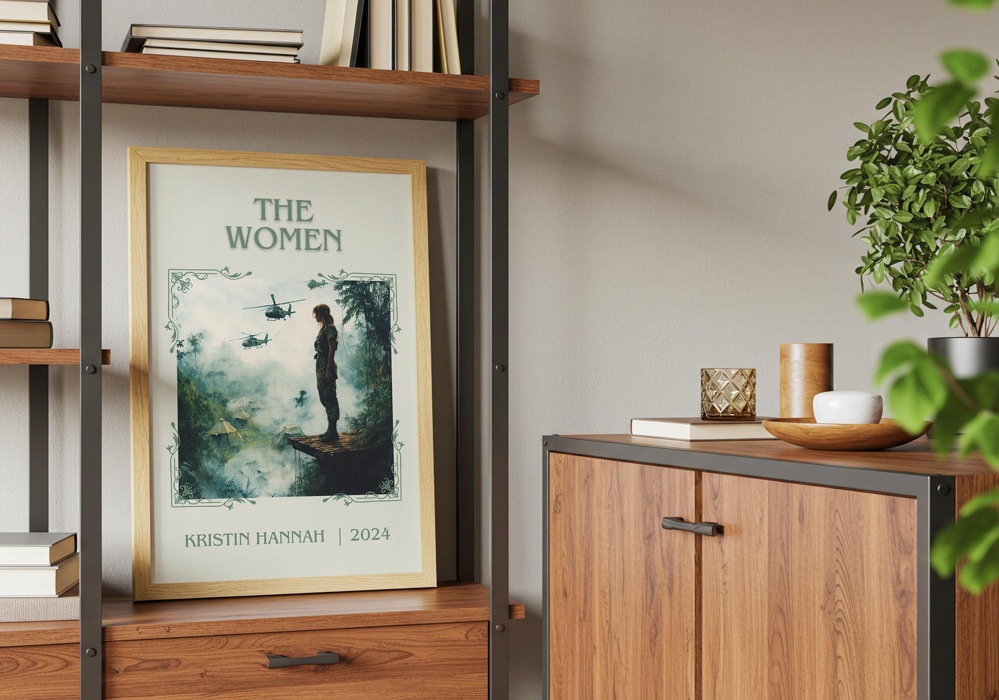 The Women by Kristin Hannah High Quality Poster Print. Fast-Free Delivery Wall Art. Author, Title Book/Novel Artwork.Minimalist