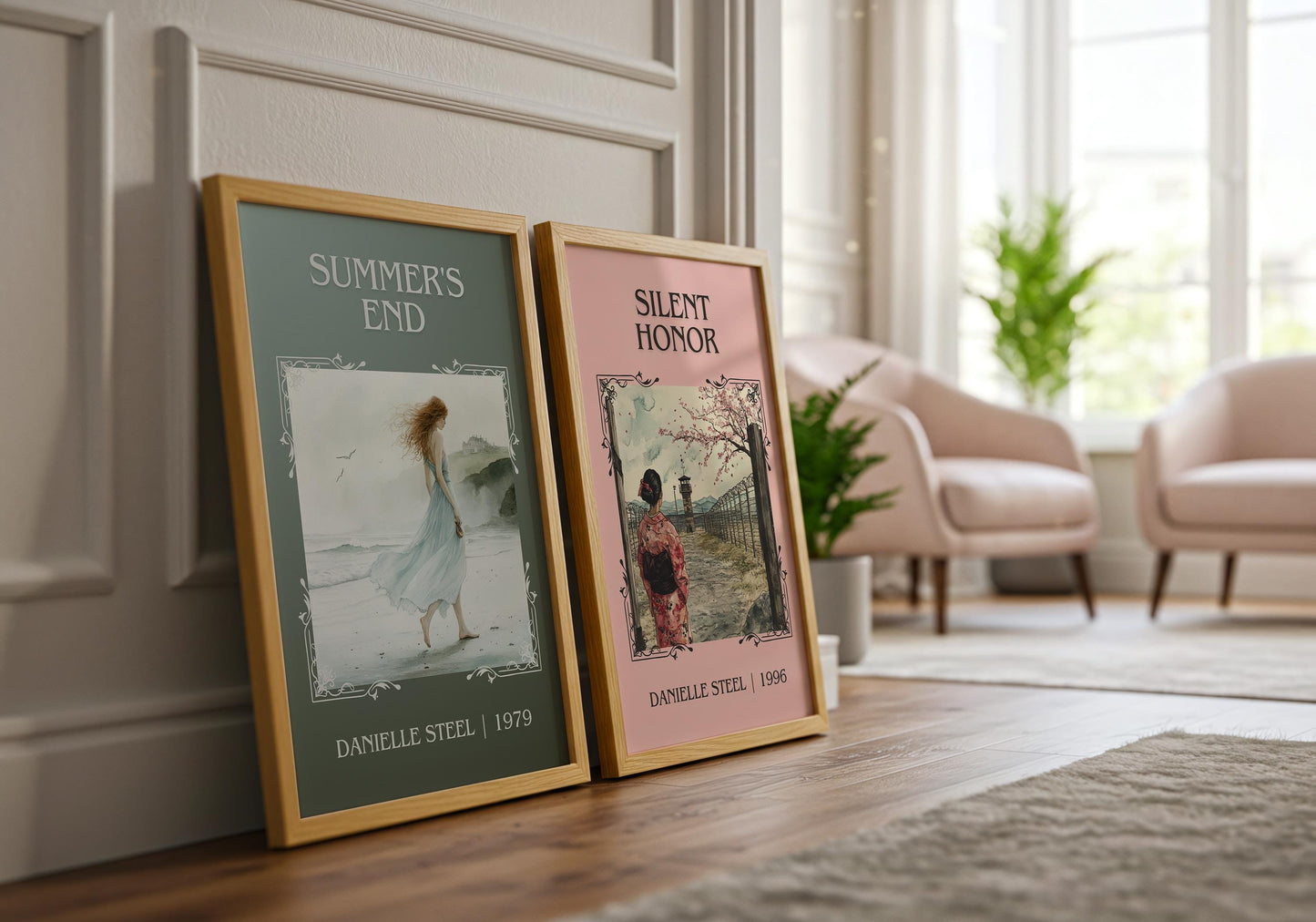 Summers End by Danielle Steel High Quality Poster Print. Free Delivery Wall Art-Author & Blurb Book/Novel Minimalist Art Home Gift