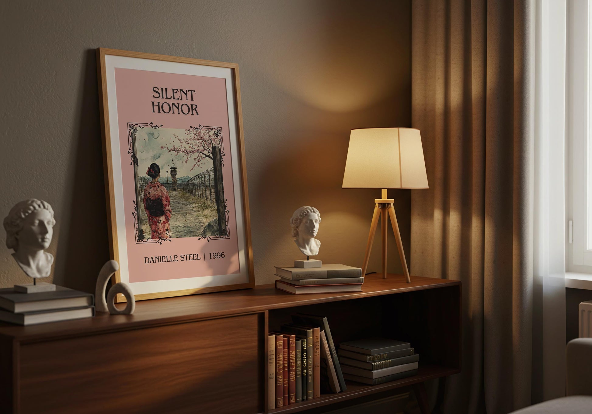 Silent Honor by Danielle Steel High Quality Poster Print. Free Delivery Wall Art. Author & Blurb Book/Novel Minimalist Art Gift
