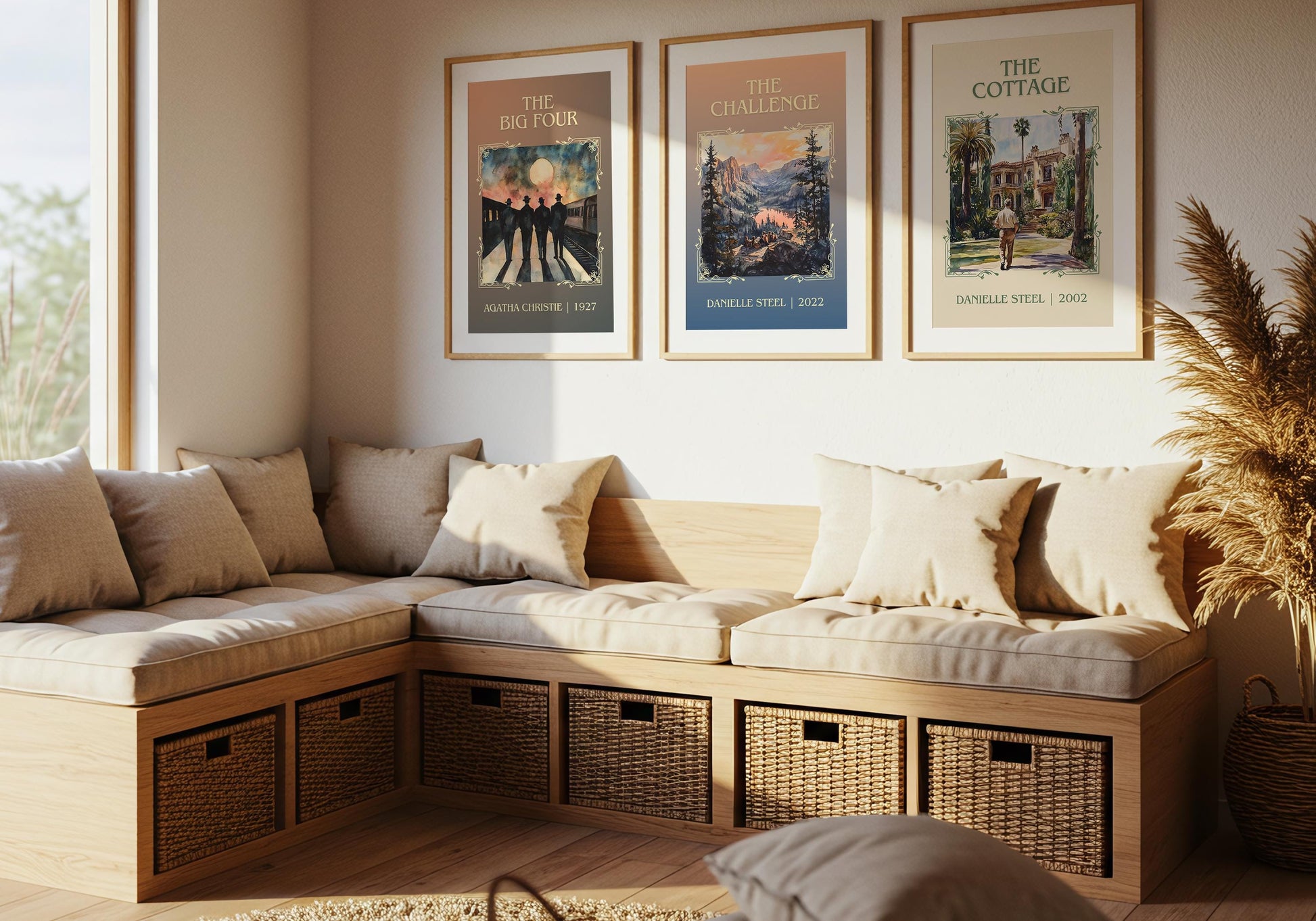 The Cottage by Danielle Steel High Quality Poster Print. Free Delivery Wall Art. Author & Blurb Book/Novel Minimalist Art Gift