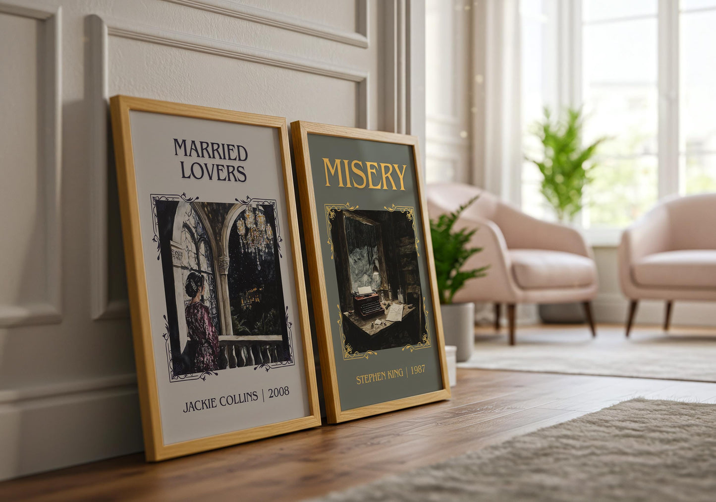 Misery by Stephen King High Quality Poster Print. Fast, Free Delivery Wall Art. Author Book Artwork-Minimalist Gift Library Nook Art