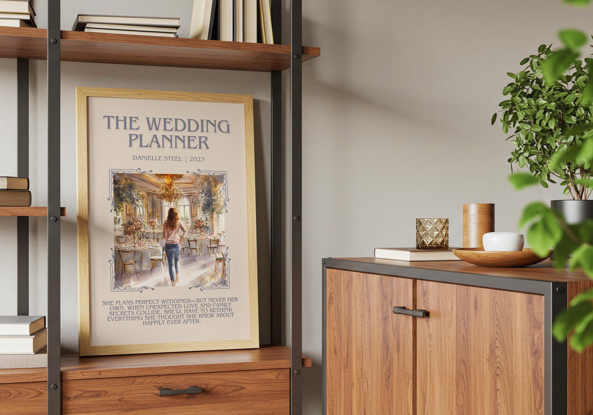 The Wedding Planner by Danielle Steel High Quality Poster Print. Free Delivery Wall Art. Author & Blurb Book/Novel Minimalist Art Gift