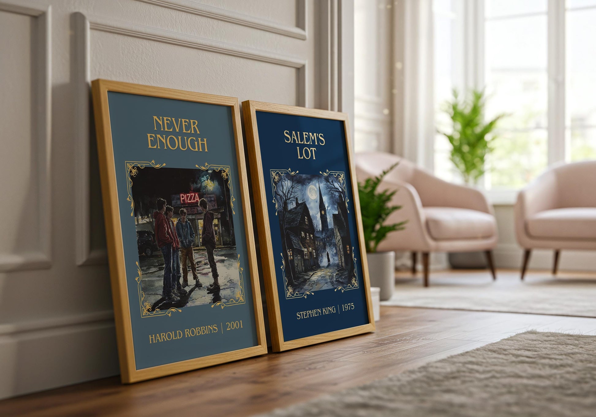 Salem's Lot by Stephen King High Quality Poster Print. Fast, Free Delivery Wall Art. Author Book Artwork-Minimalist Gift Library Nook Art