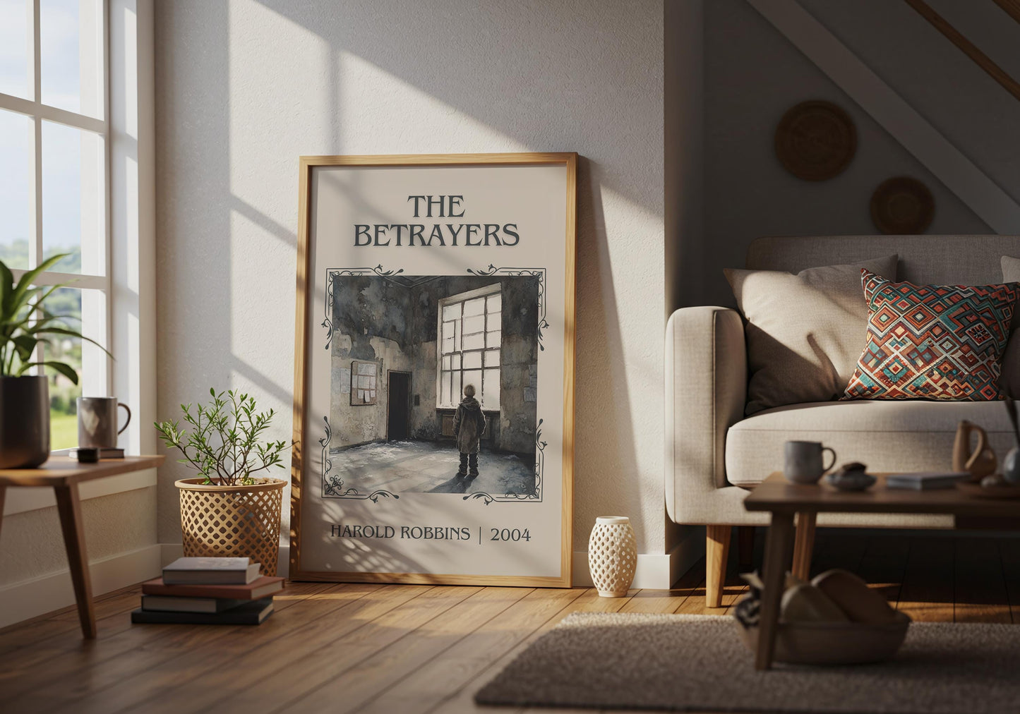The Betrayers by Harold Robbins High Quality Poster Print. Free Delivery Wall Art. Author Book Artwork-Minimalist Gift Library Nook Art