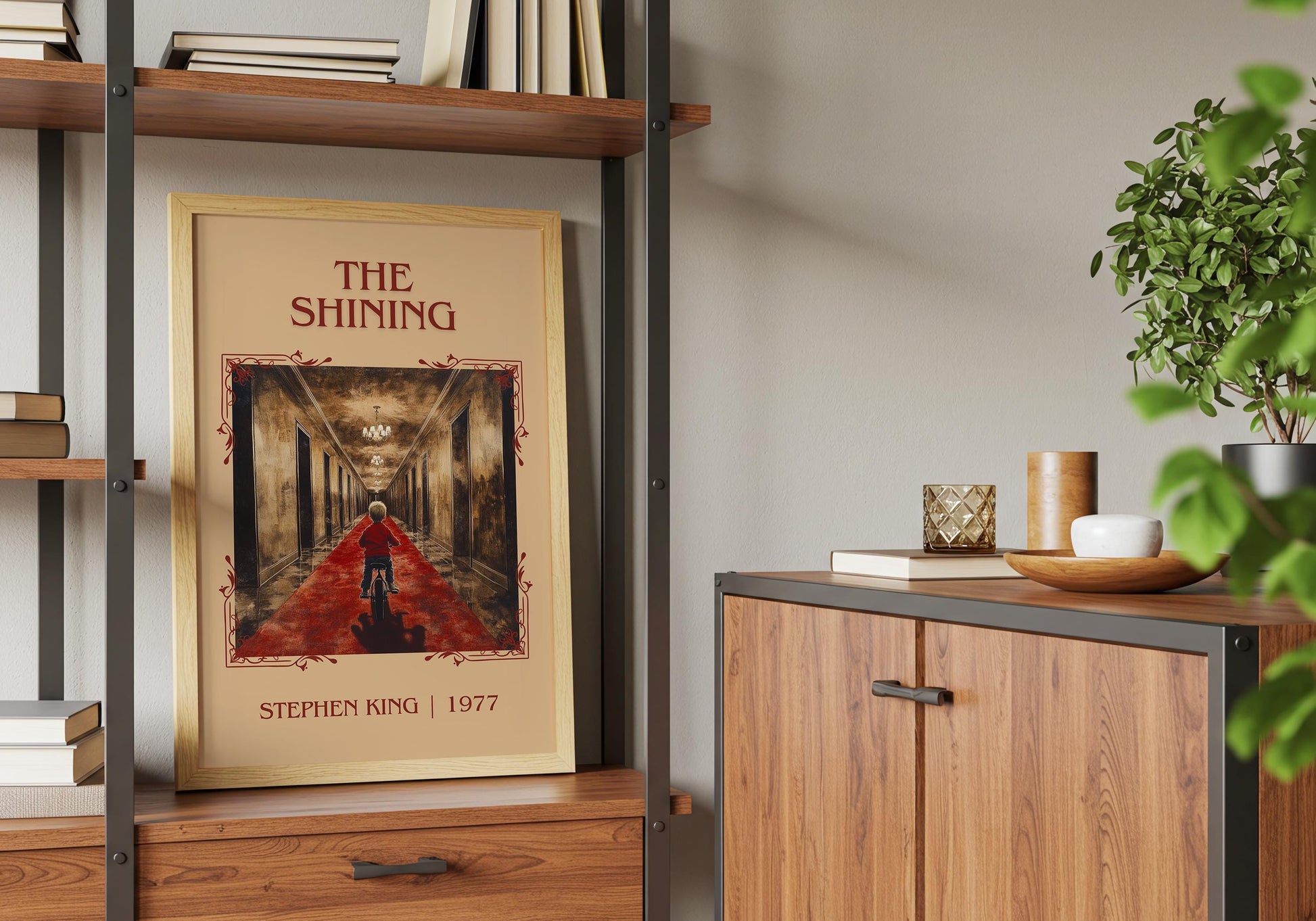 The Shining by Stephen King High Quality Poster Print-Free Delivery Wall Art. Author Book Artwork-Minimalist Gift Nook Gift Library