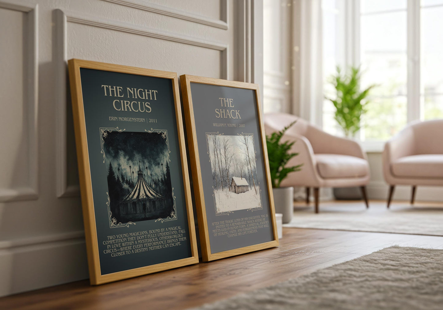The Shack by William P. Young Descriptive, High Quality Poster Print.Free Delivery Wall Art.Author and Blurb Book Artwork Gift Art