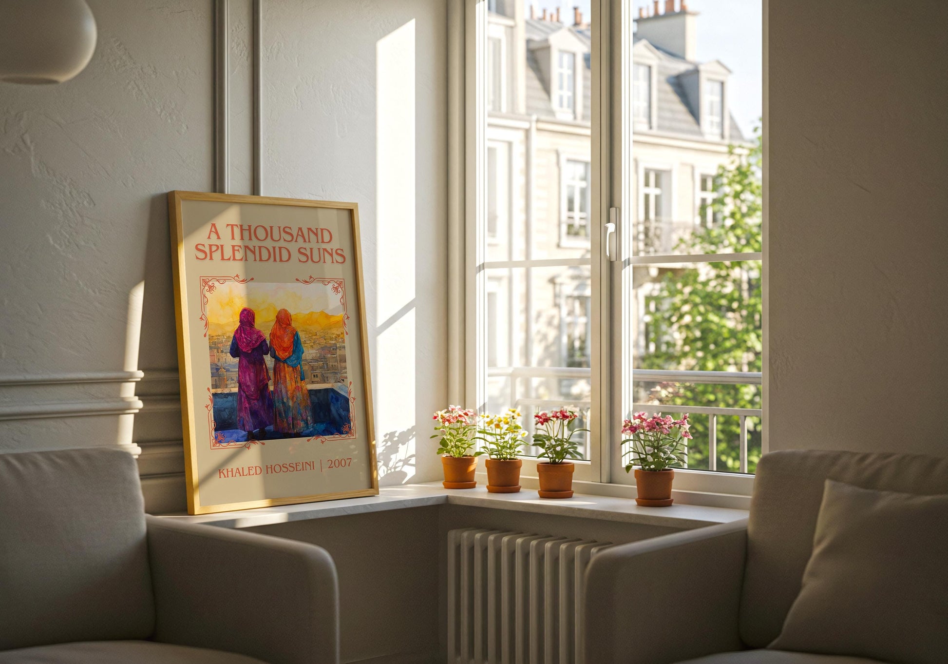 A Thousand Splendid Suns by Khaled Kosseini High Quality Poster Print. Free Delivery Wall Art. Author & Blurb Book/Novel Minimalist Gift