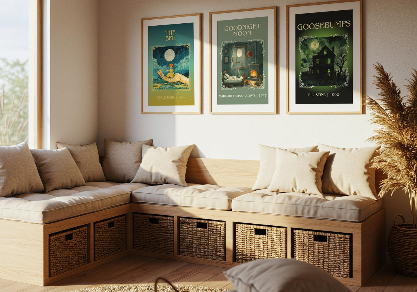 Goosebumps by R.L. Stine High Quality Poster Print. Free Delivery Wall Art. Author & Blurb Book/Novel Minimalist Home Art Gift Cover