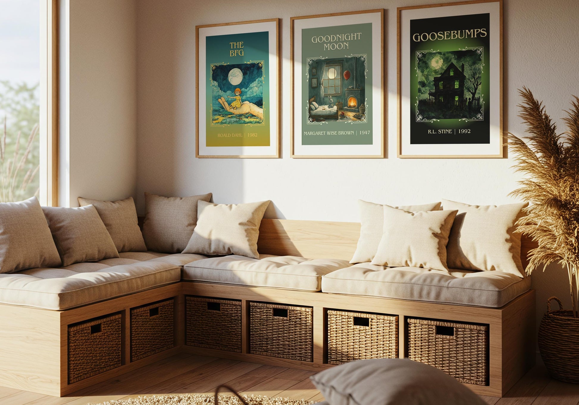 Goosebumps by R.L. Stine High Quality Poster Print. Free Delivery Wall Art. Author & Blurb Book/Novel Minimalist Home Art Gift Cover