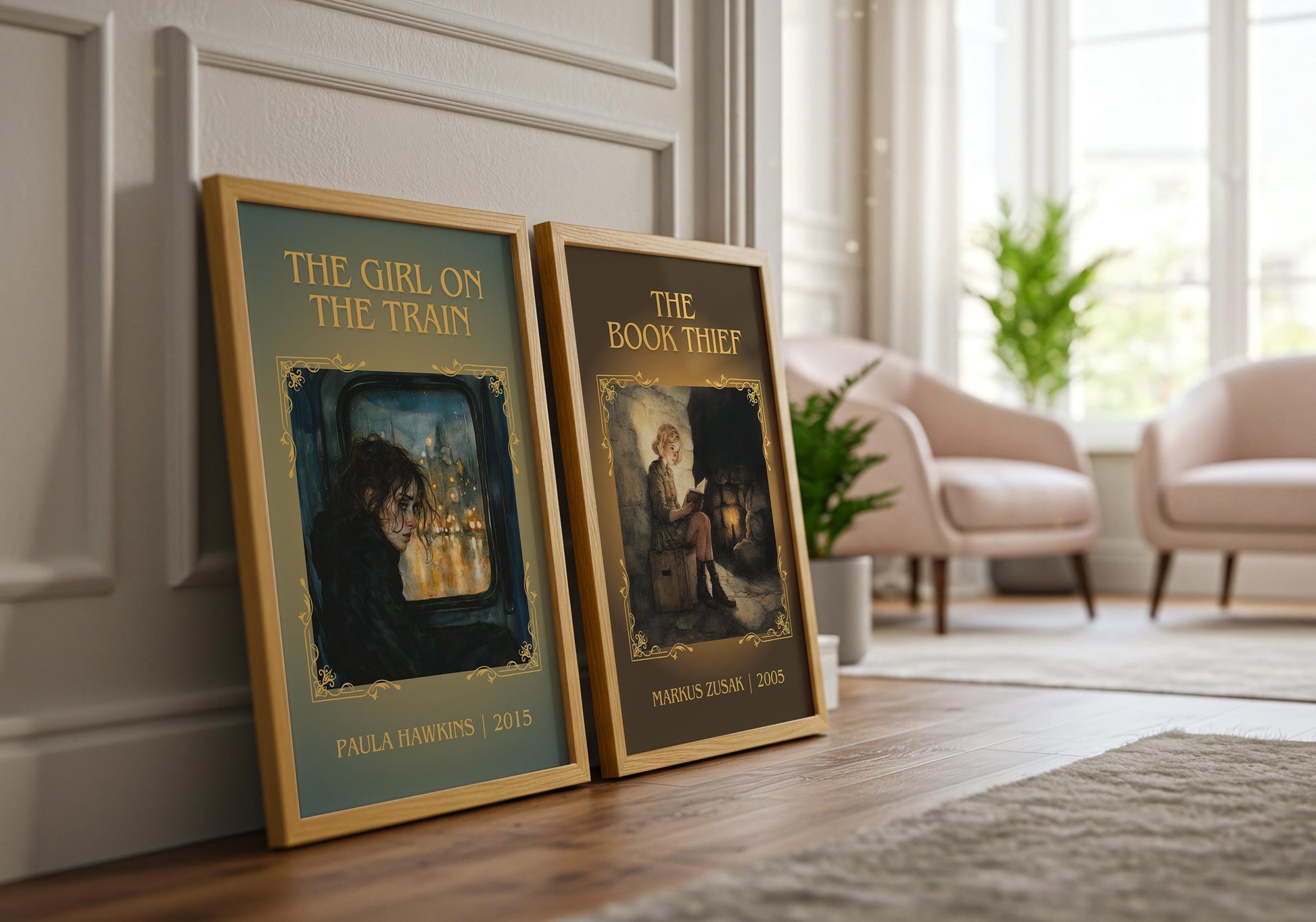 The Book Thief by Markus Zusak High Quality Poster Print. Free Delivery Wall Art. Author&Blurb Book/Novel Minimalist Home Art Gift Cover