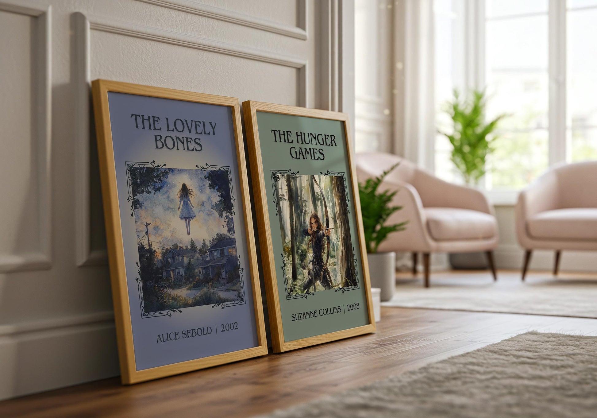 The Lovely Bones by Alice Sebold High Quality Poster Print. Free Delivery Wall Art. Author&Blurb Book/Novel Minimalist Home Gift Cover Art