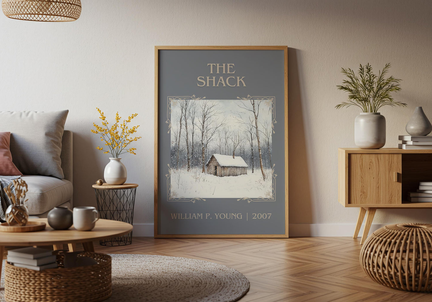 The Shack by William P. Young High Quality Poster Print. Free Delivery Wall Art. Author&Blurb Book/Novel Minimalist Home Gift Cover Home Art