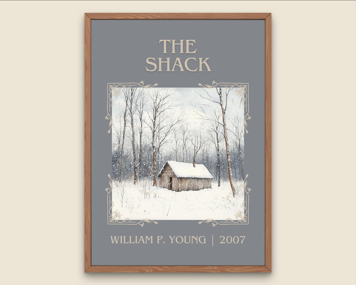 The Shack by William P. Young High Quality Poster Print. Free Delivery Wall Art. Author&Blurb Book/Novel Minimalist Home Gift Cover Home Art