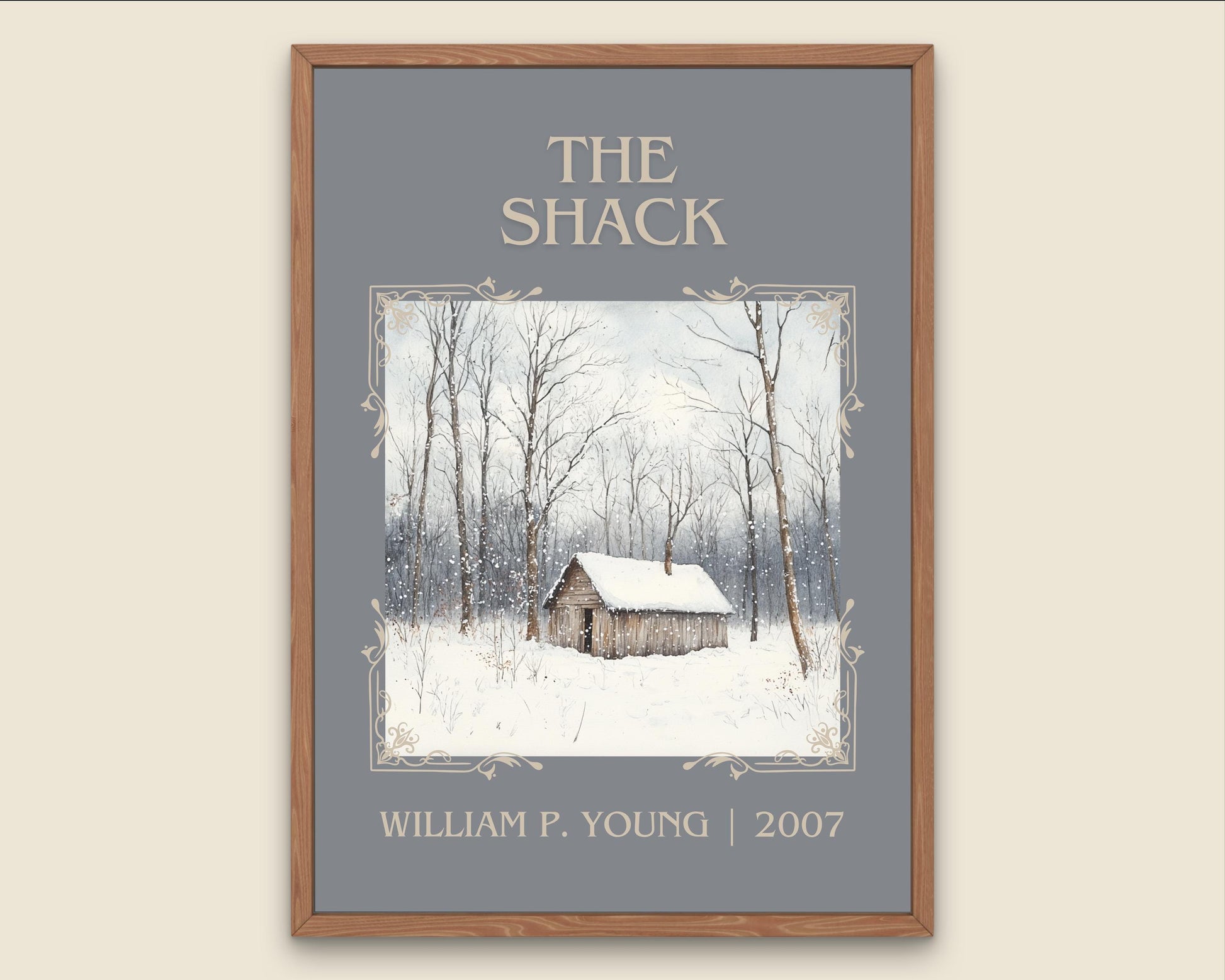 The Shack by William P. Young High Quality Poster Print. Free Delivery Wall Art. Author&Blurb Book/Novel Minimalist Home Gift Cover Home Art