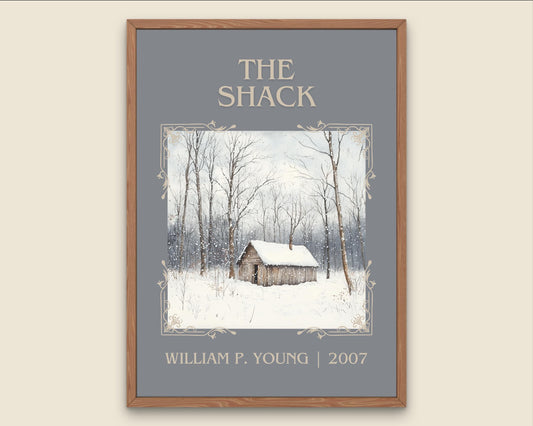 The Shack by William P. Young High Quality Poster Print. Free Delivery Wall Art. Author&Blurb Book/Novel Minimalist Home Gift Cover Home Art