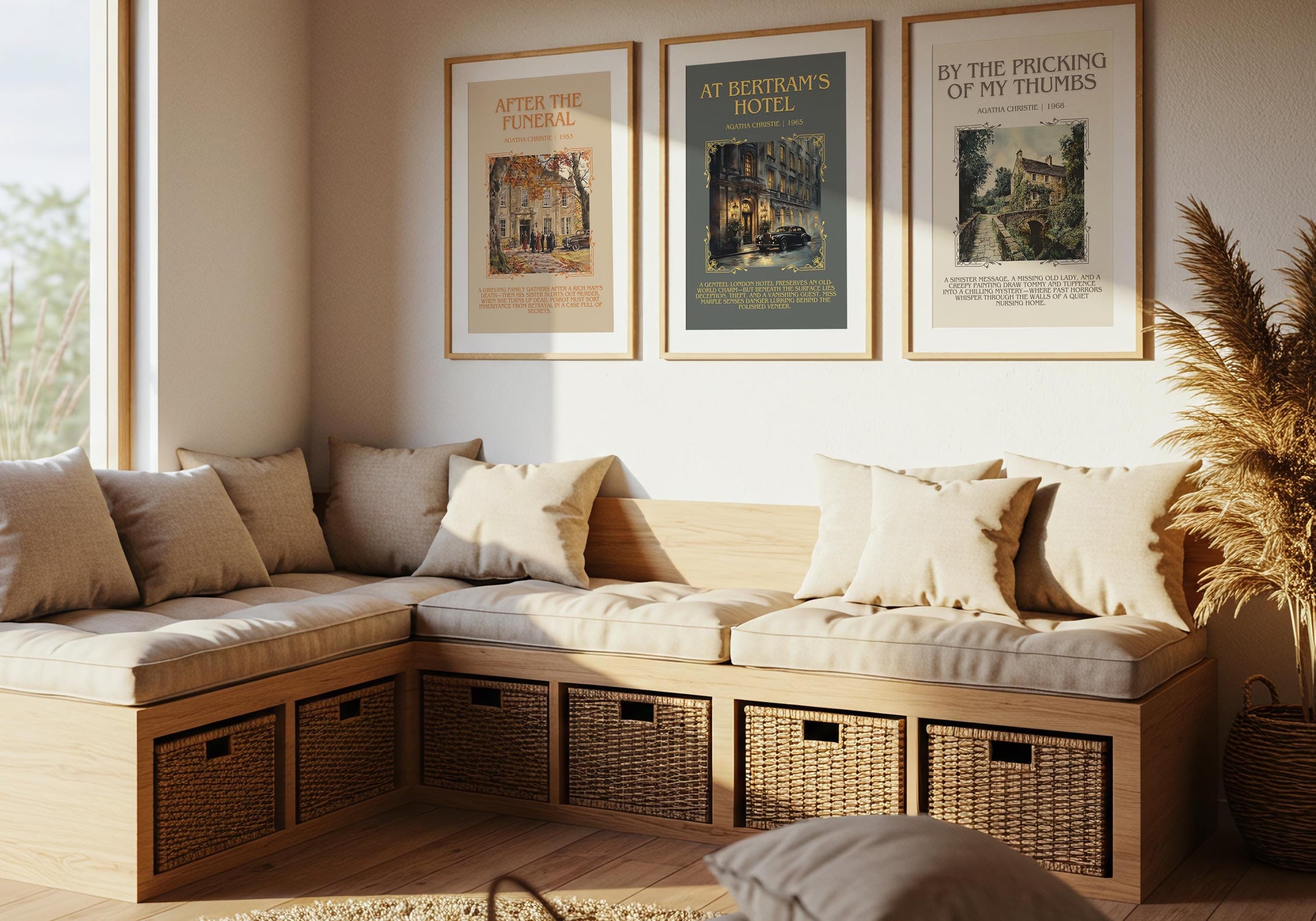 At Betram's Hotel by Agatha Christie Descriptive, High Quality Poster Print.Free Delivery Wall Art.Author and Blurb Book Artwork Gift Art