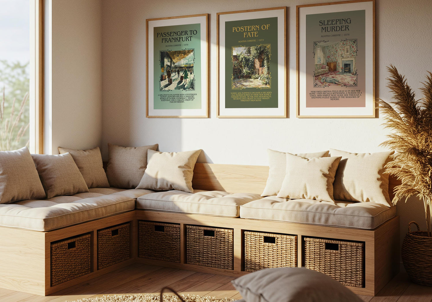 Postern Of Fate by Agatha Christie Descriptive, High Quality Poster Print.Free Delivery Wall Art. Author & Blurb Book Artwork Cover Gift