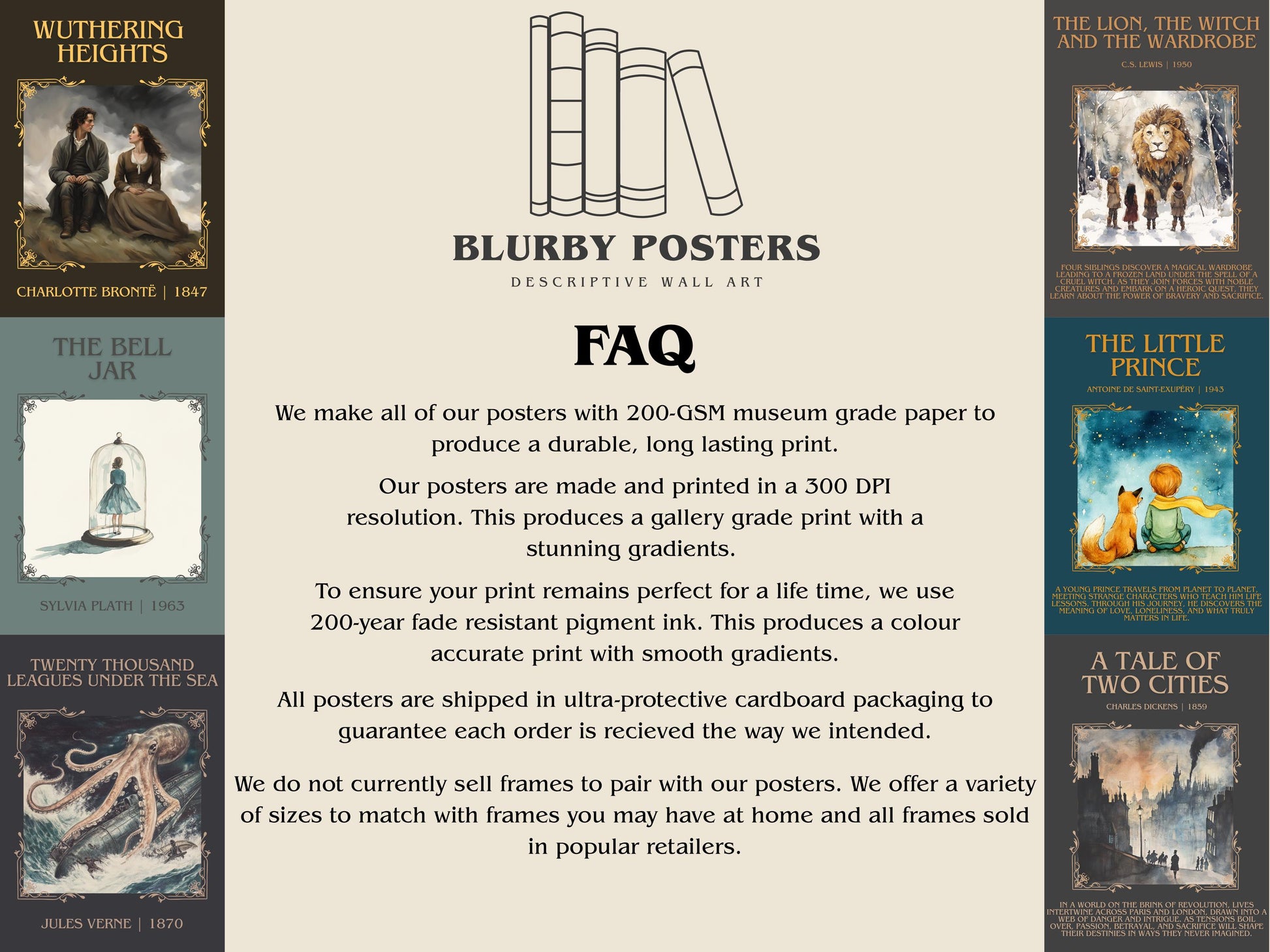 The Princess Bride by William Goldman High Quality Poster Print. Free Delivery Wall Art-Author&Blurb Book Minimalist Home Gift Cover Library