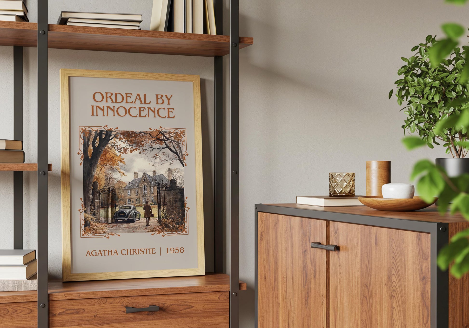 Ordeal By Innocence by Agatha Christie High Quality Poster Print.Free Delivery Wall Art-Author&Blurb Book/Novel Minimalist Home Gift Cover